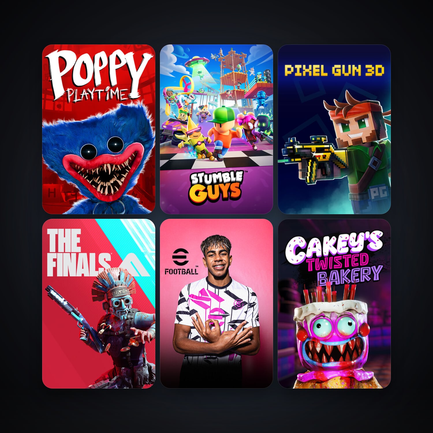 eFootball 2024 + Stumble Guys, 26 games, clean — HabibiAccounts