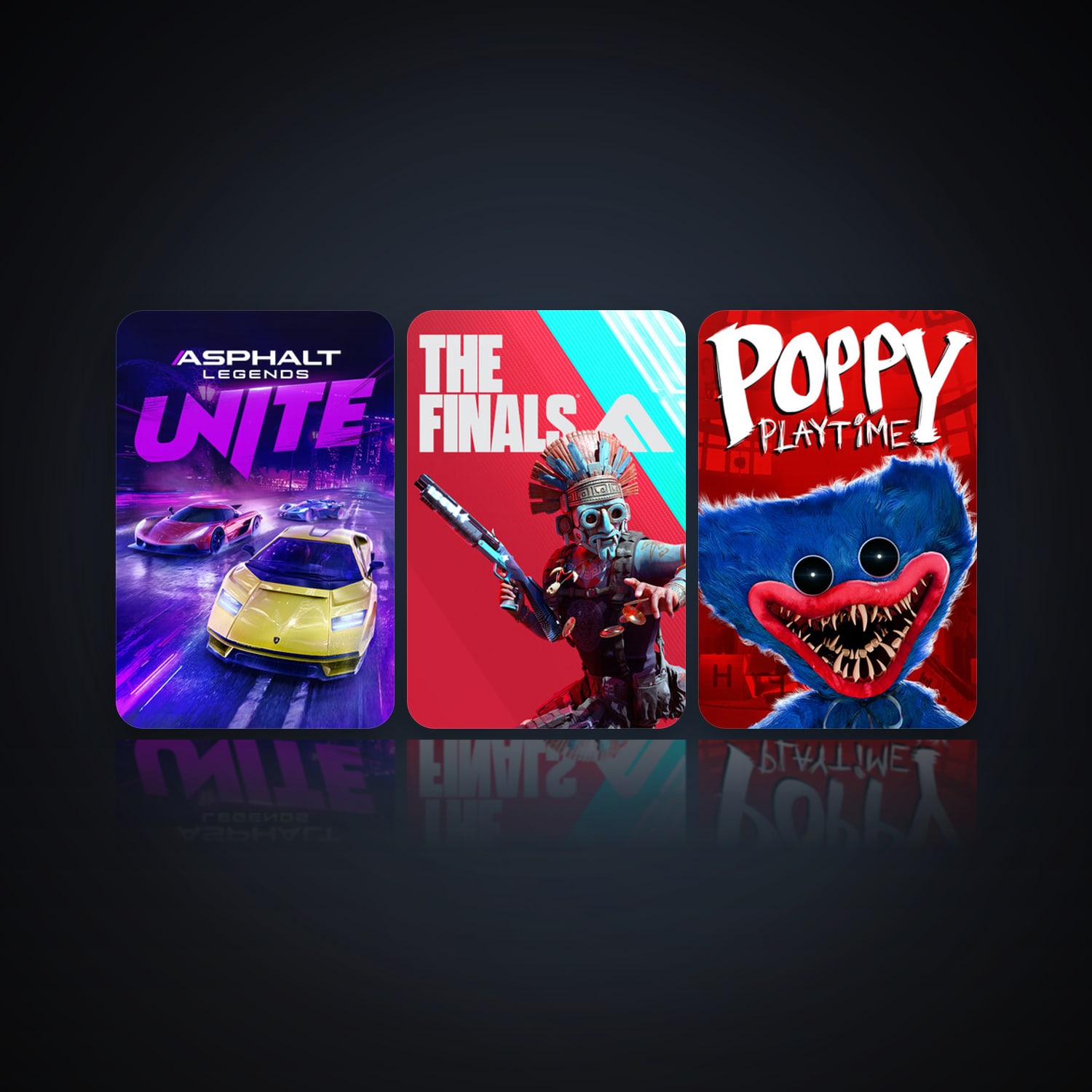 هالحساب ستيم فلين، Poppy Playtime وAsphalt Legends Unite، 8 لعبة، صامد واضح — HabibiAccounts