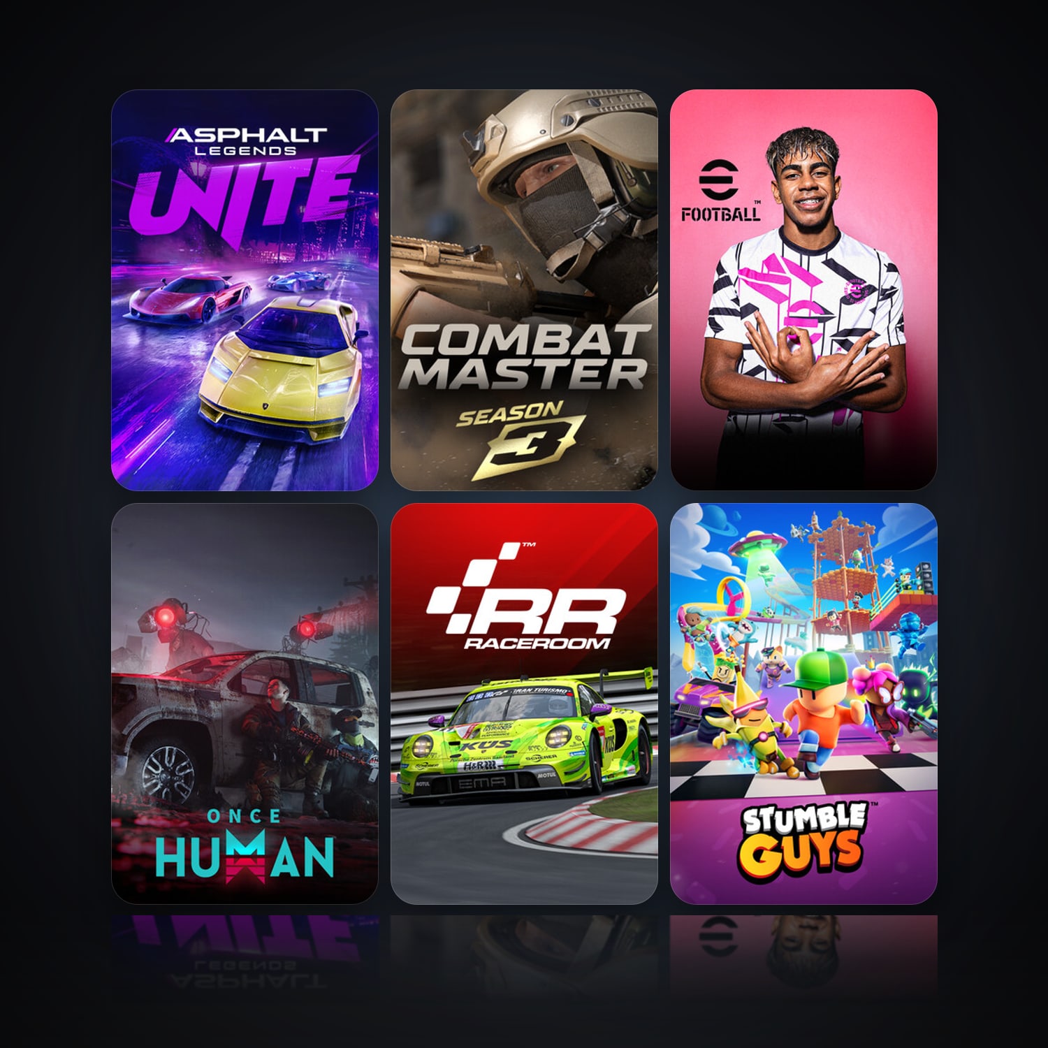 Asphalt Legends Unite & Combat Master: Season 1 | 18 Games | Clean — HabibiAccounts