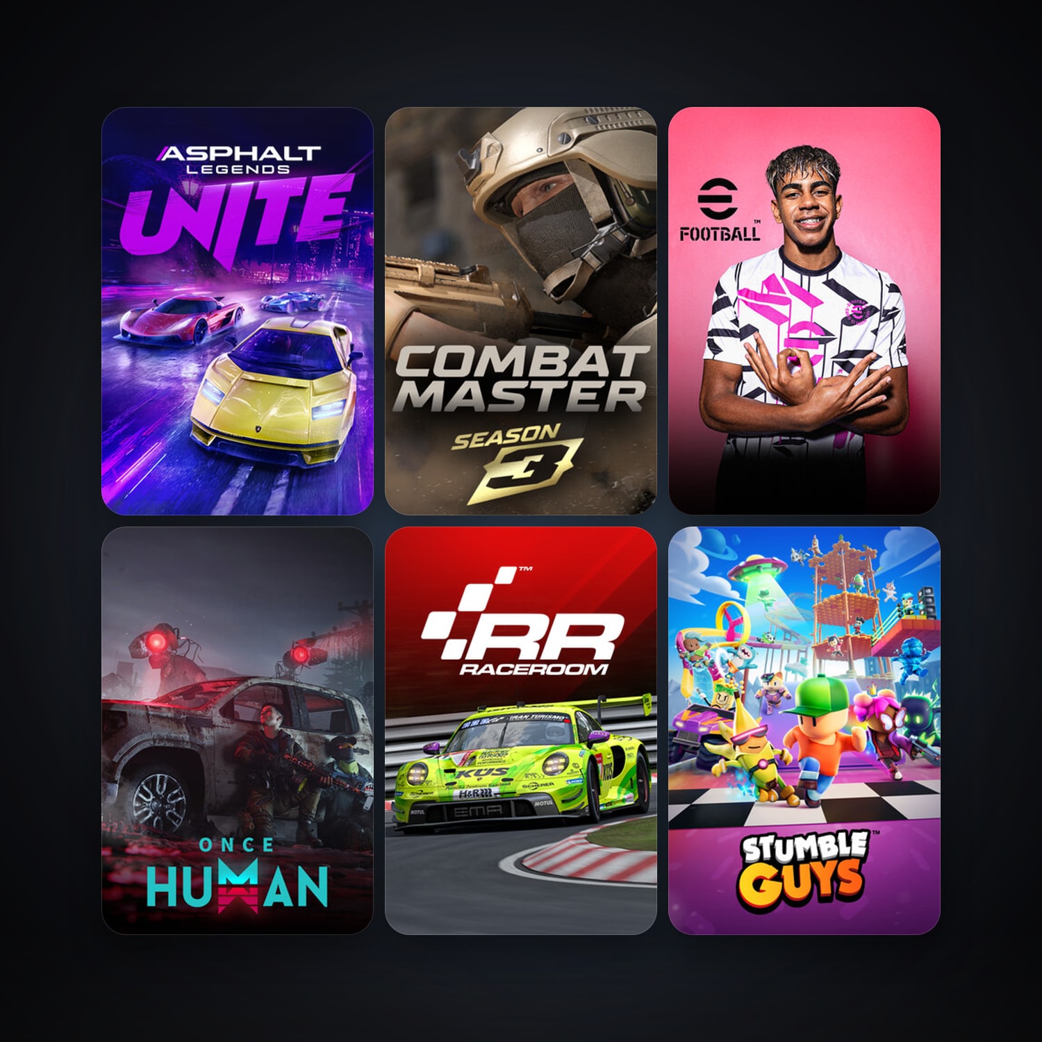 هالحساب ستيم فلين، RaceRoom Racing Experience وeFootball 2024، 18 لعبة، صامد واضح — HabibiAccounts