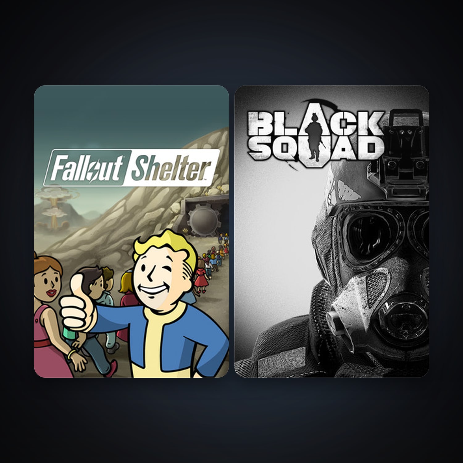 Fallout Shelter & Black Squad — HabibiAccounts