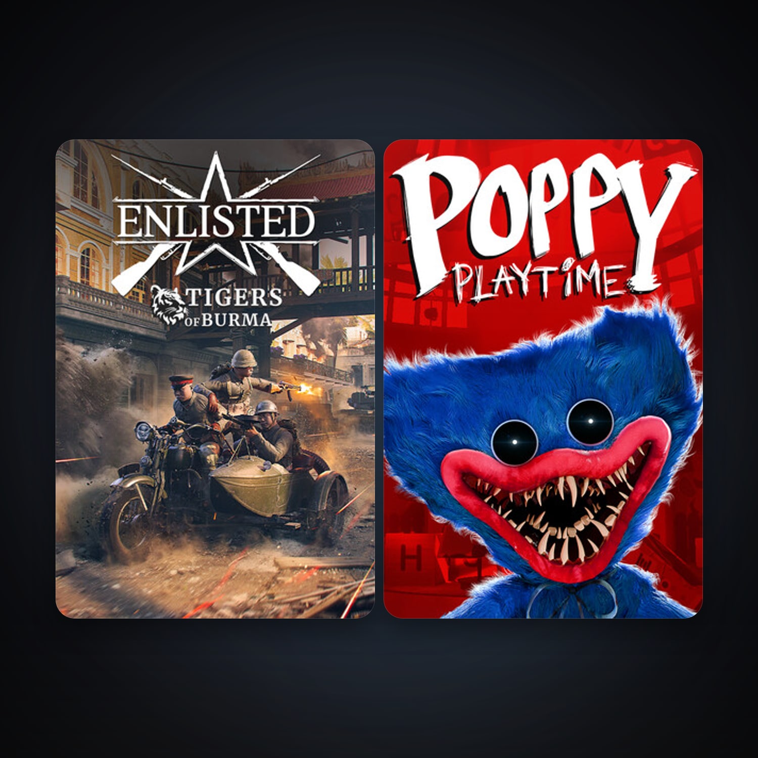 Poppy Playtime + Enlisted, 2 games, clean — HabibiAccounts