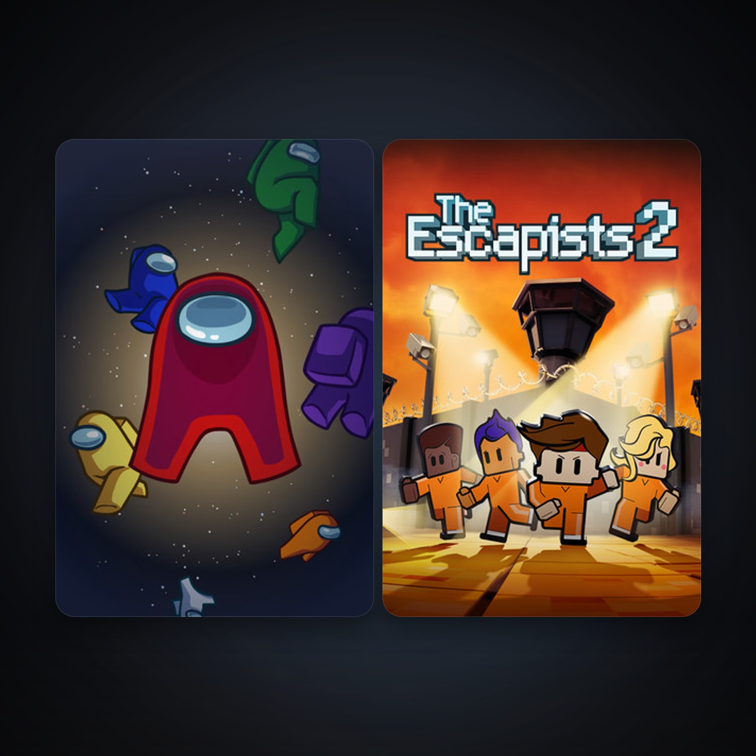 هالحساب ستيم فلين، The Escapists 2 وAmong Us، 3 لعبة، صامد واضح — HabibiAccounts