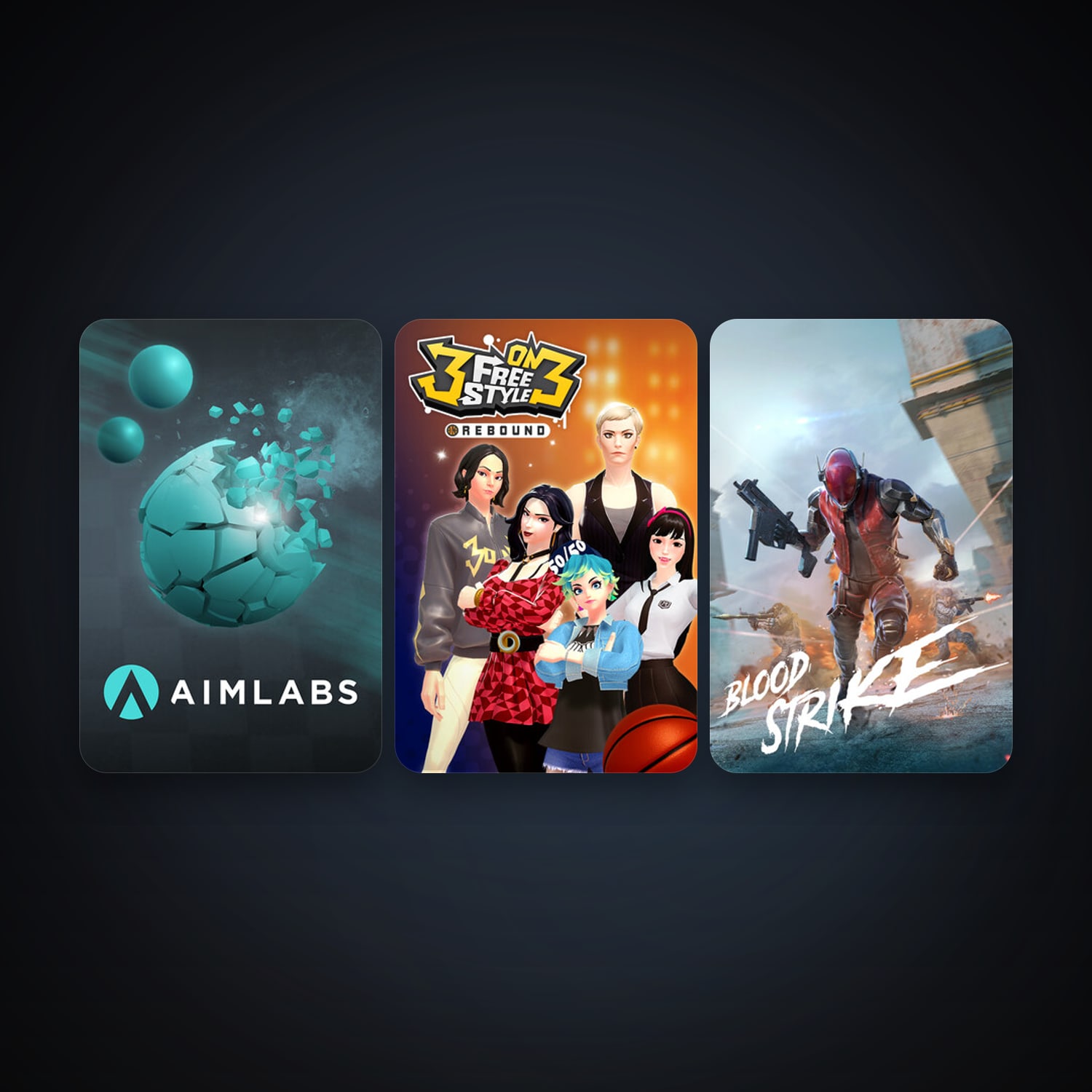 Aimlabs + 3on3 FreeStyle: Rebound, 6 games, clean — HabibiAccounts