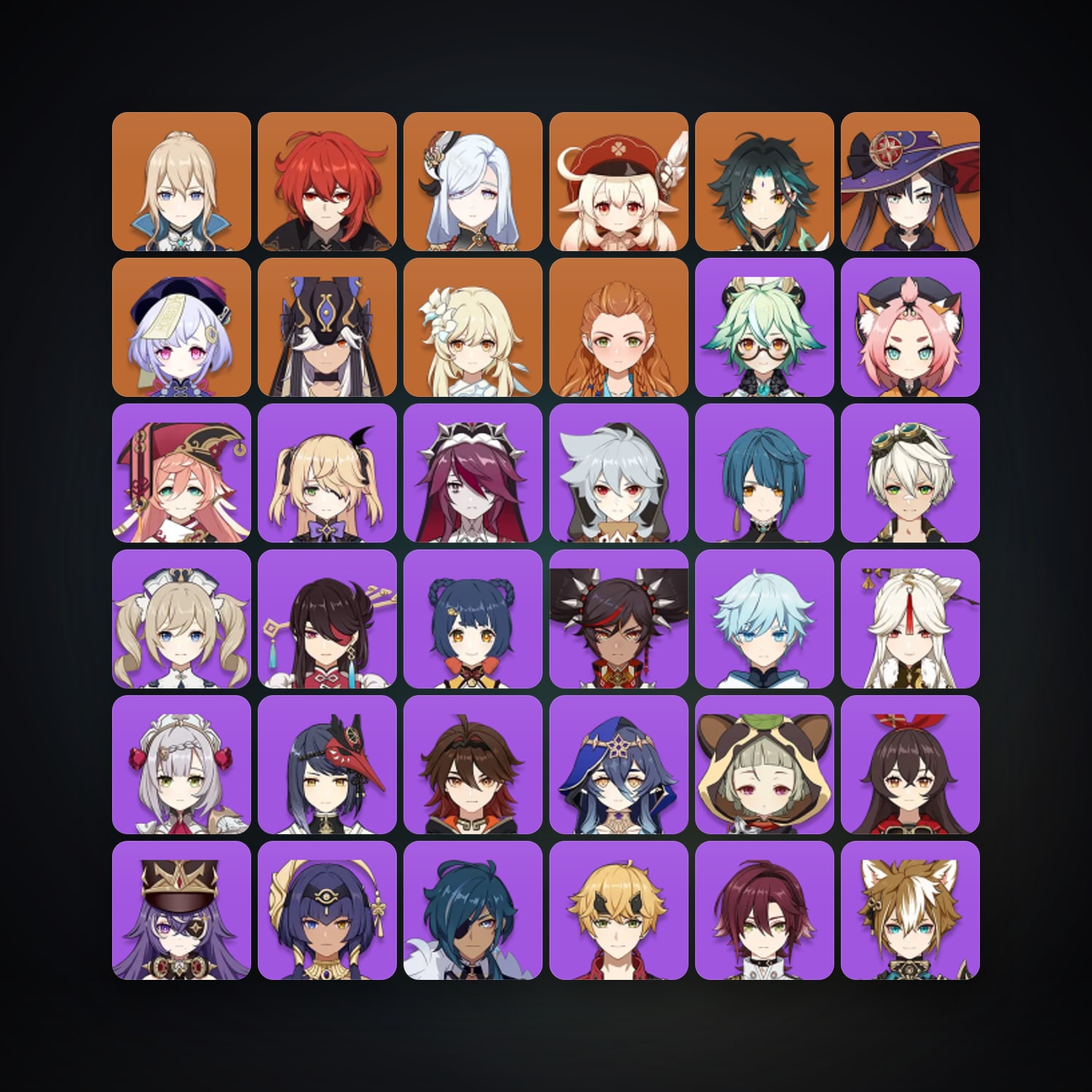 Genshin Impact | AR 54 | 41 Chars | 8× 5★ — Genshin / miHoYo Account — HabibiAccounts