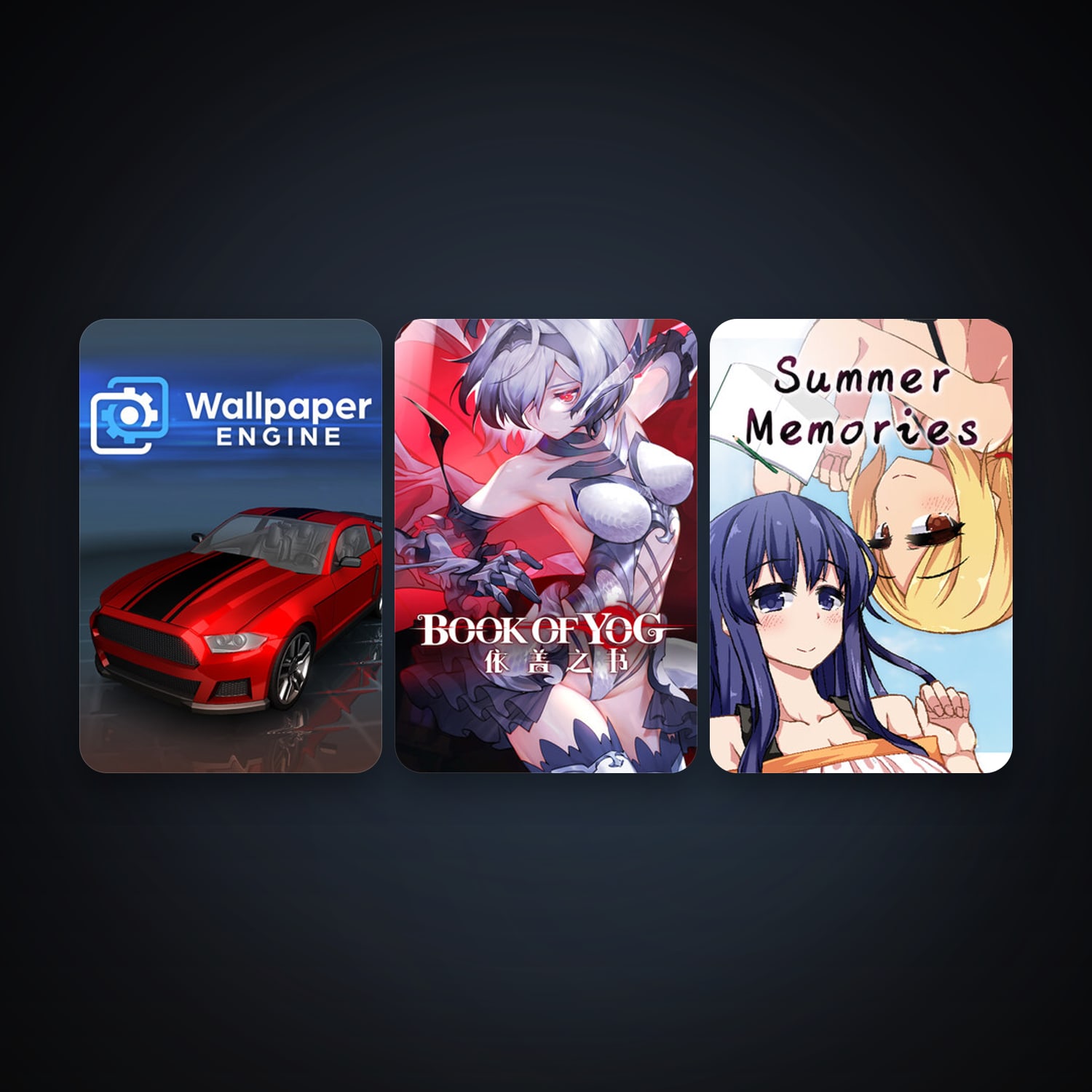 Wallpaper Engine + Book of Yog Idle RPG, 14 games, clean — HabibiAccounts