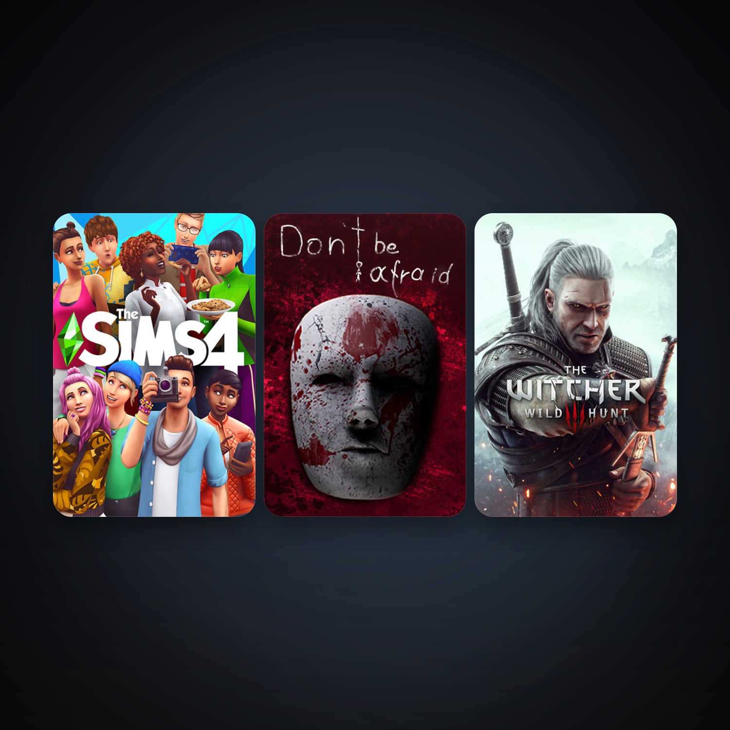 The Witcher 3: Wild Hunt + Don't Be Afraid, 5 games, clean — HabibiAccounts