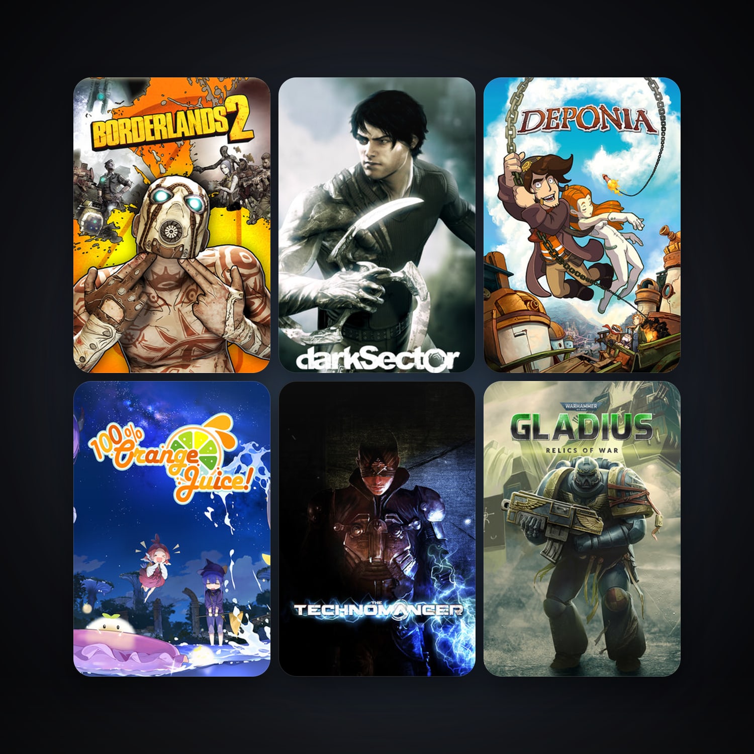 Dark Sector + Borderlands 2, 36 games, clean — HabibiAccounts
