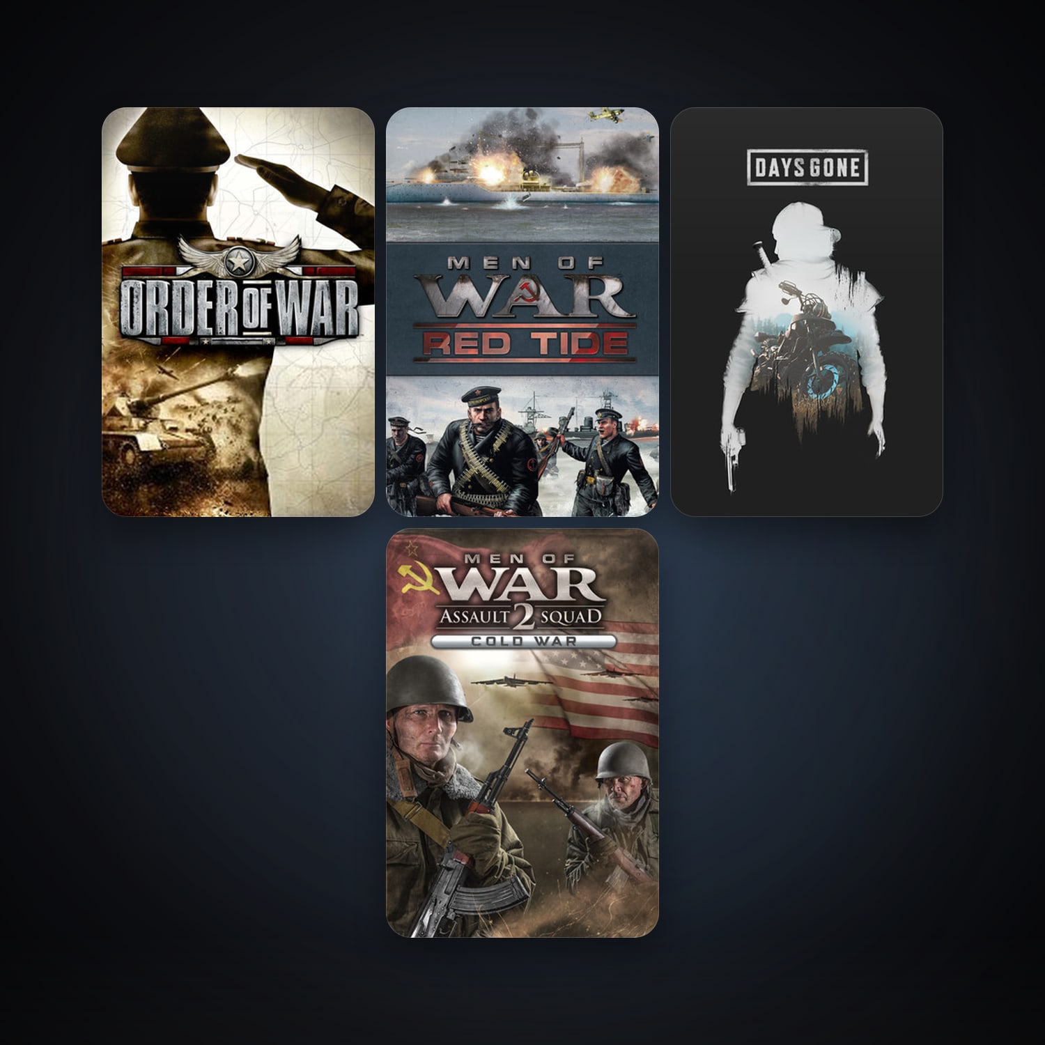 Men of War: Red Tide + Order of War, 4 games, clean — HabibiAccounts