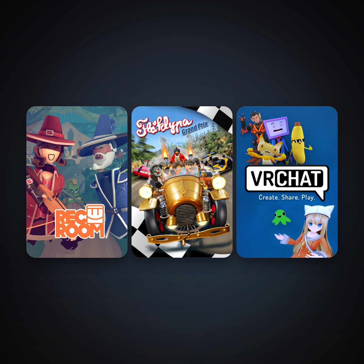 VRChat + Rec Room, 4 games, clean — HabibiAccounts