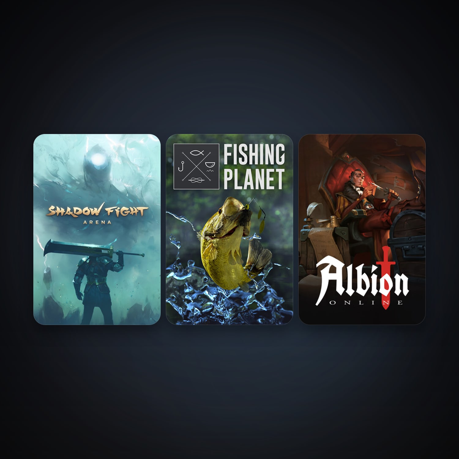 Shadow Fight Arena & Fishing Planet | 11 Games | Clean — HabibiAccounts
