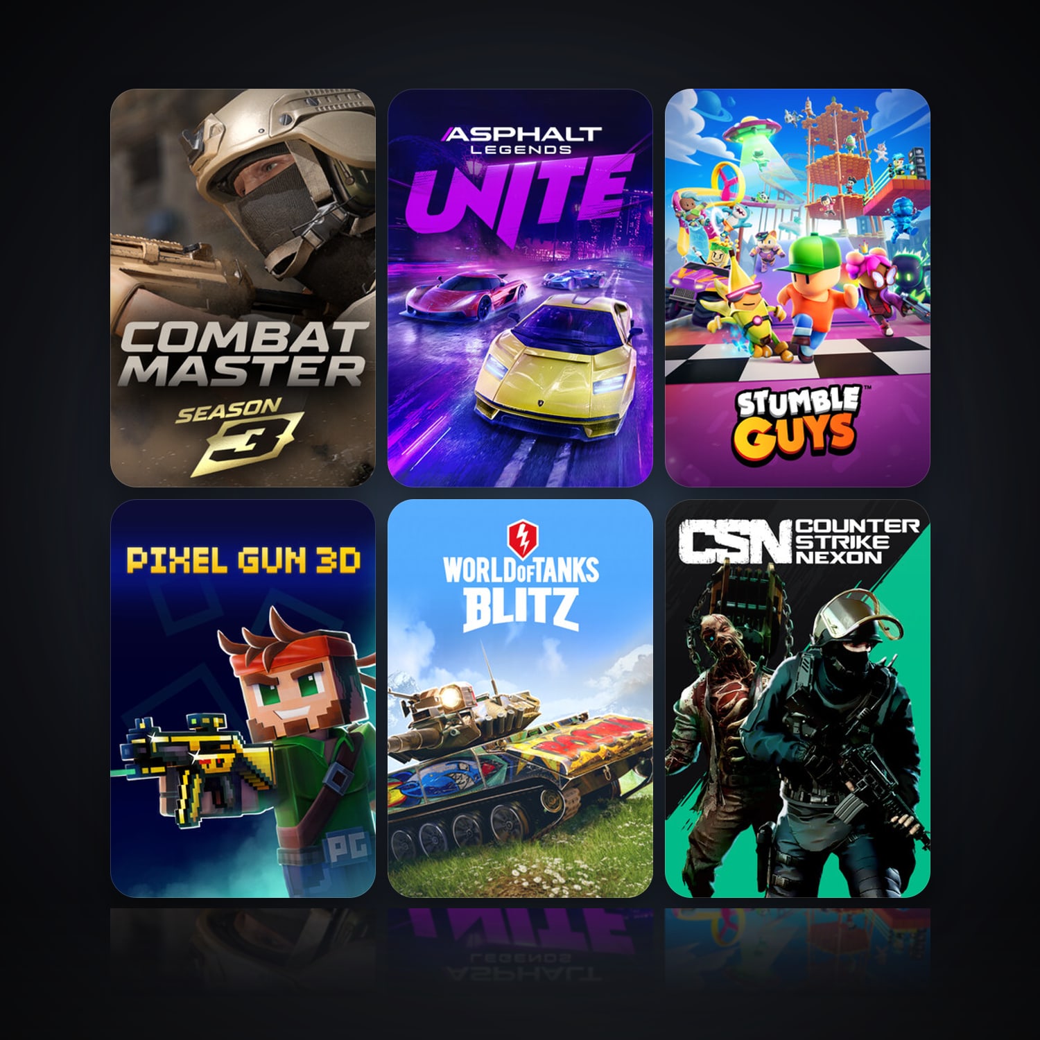 Combat Master: Season 1 & Asphalt Legends Unite | 32 Games | Clean — HabibiAccounts