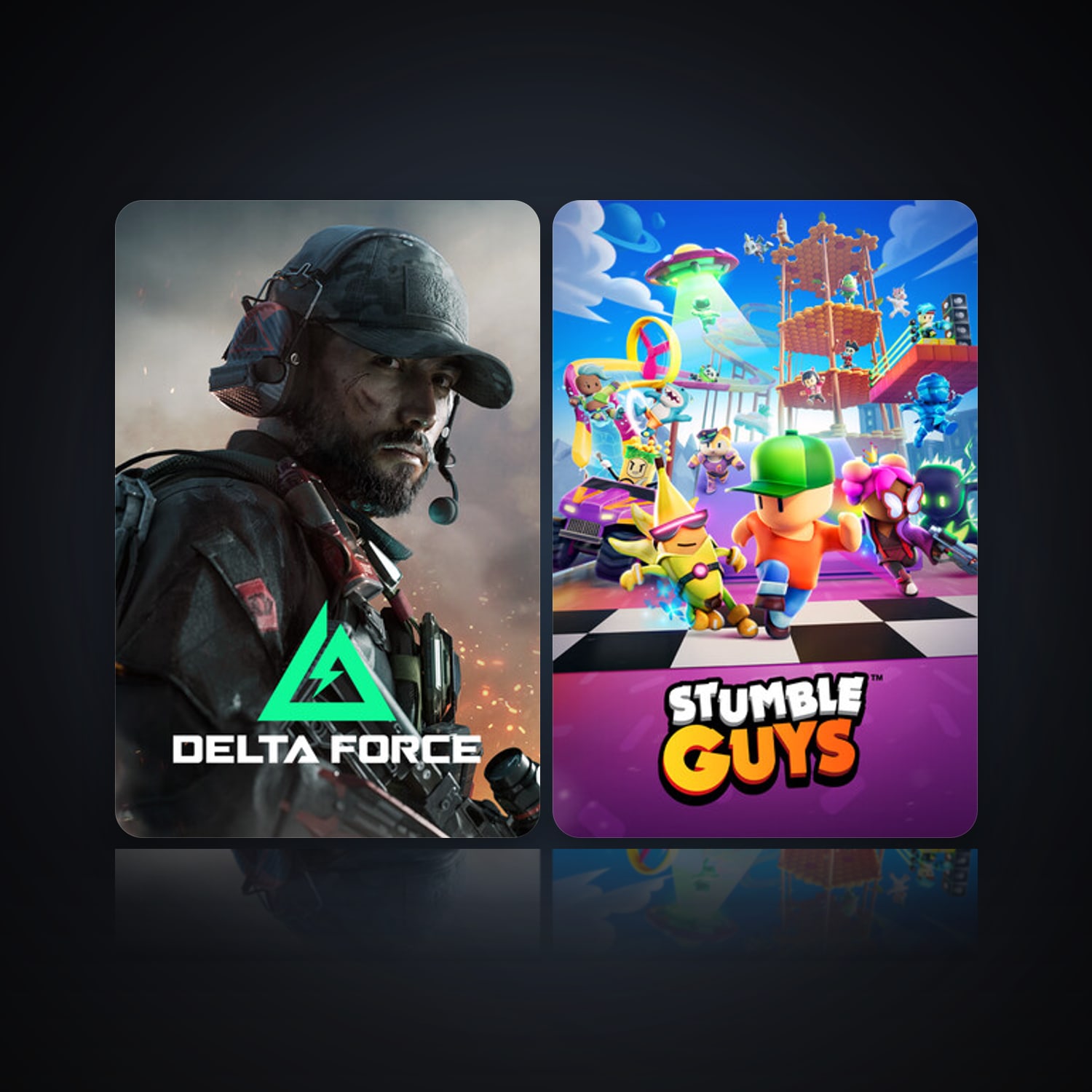 Delta Force: Hawk Ops & Stumble Guys | 10 Games | Clean — HabibiAccounts