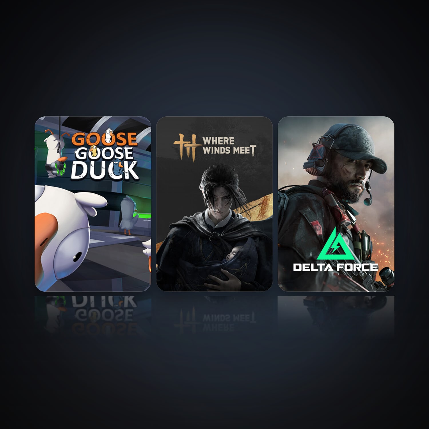 هالحساب ستيم فلين، Goose Goose Duck وDelta Force: Hawk Ops، 9 لعبة، صامد واضح — HabibiAccounts