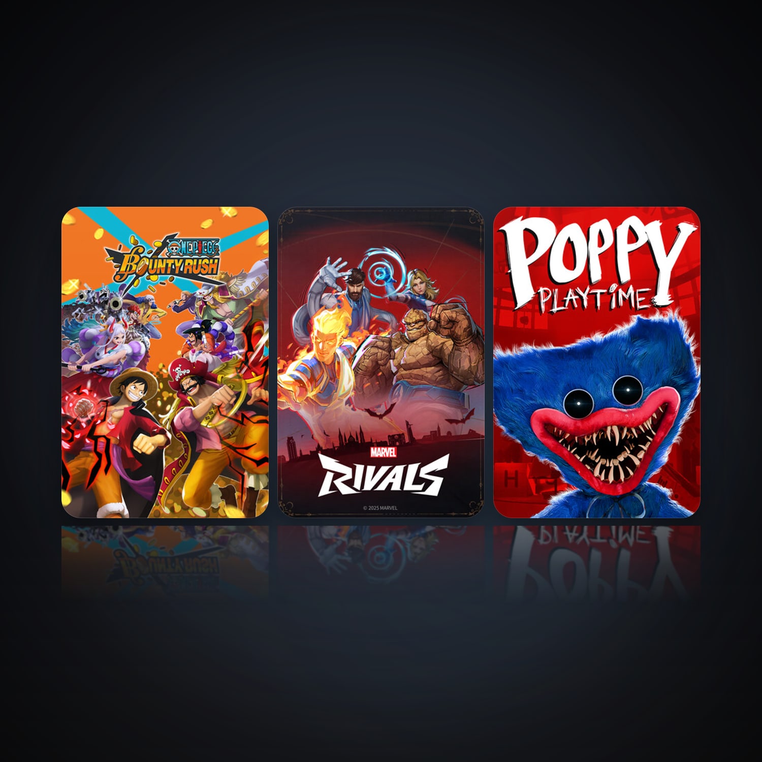 هالحساب ستيم فلين، Poppy Playtime وMarvel Rivals، 5 لعبة، صامد واضح — HabibiAccounts