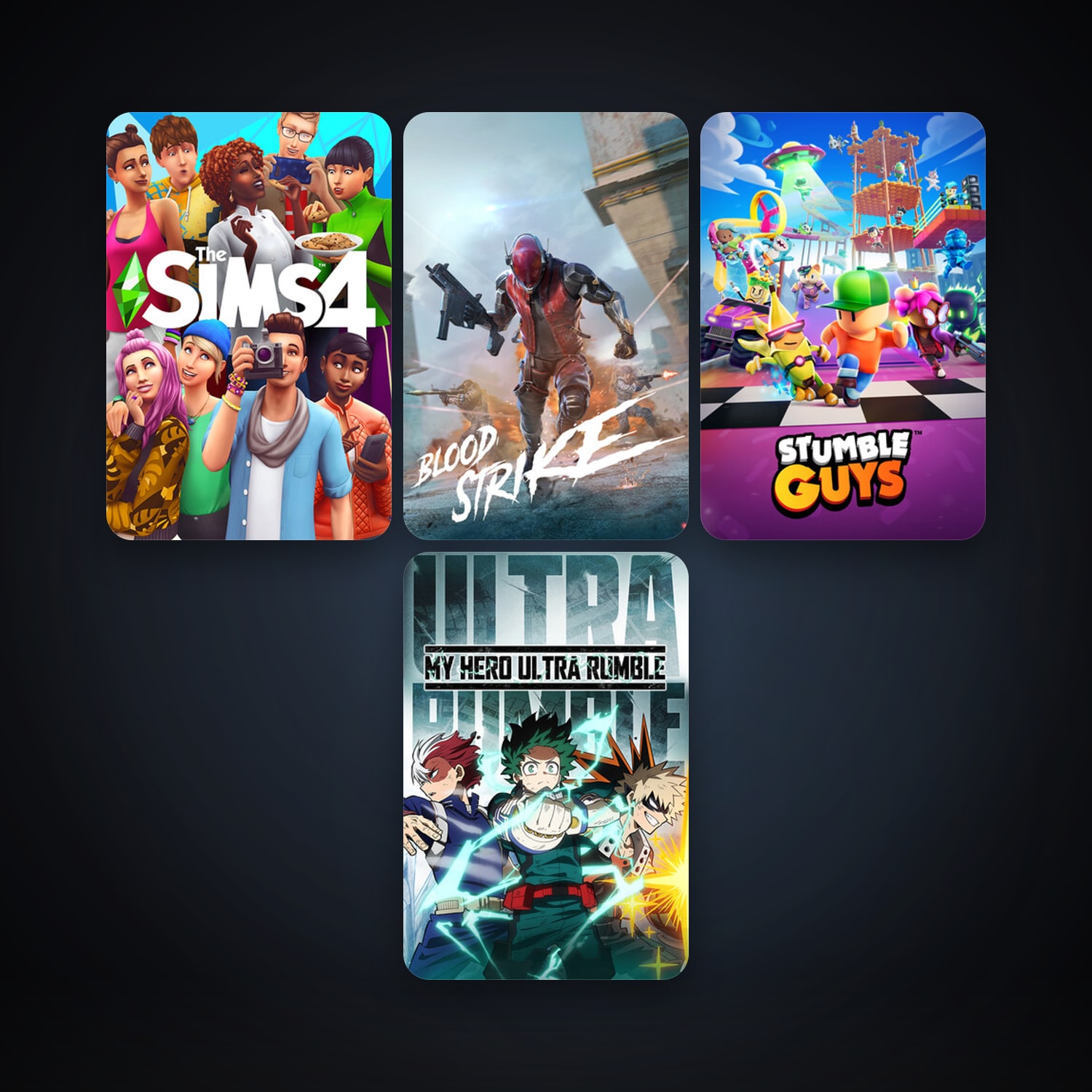 The Sims 4 + MY HERO ULTRA RUMBLE, 6 games, clean — HabibiAccounts