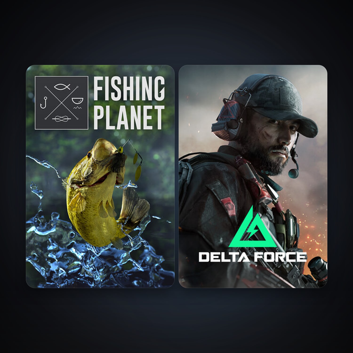 Fishing Planet & Delta Force: Hawk Ops — HabibiAccounts