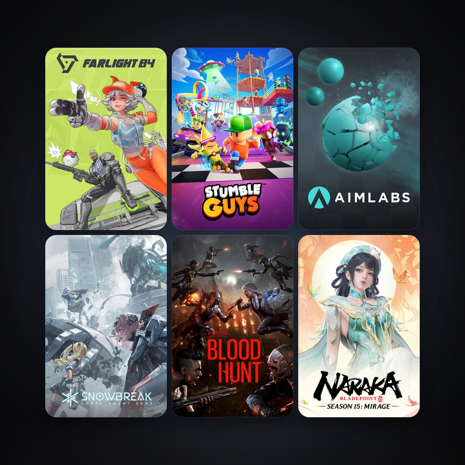 Aimlabs + Vampire: The Masquerade - Bloodhunt, 27 games, clean — HabibiAccounts
