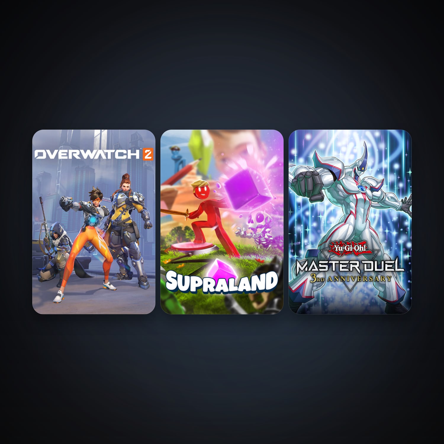 Supraland + Yu-Gi-Oh! Master Duel, 9 games, clean — HabibiAccounts