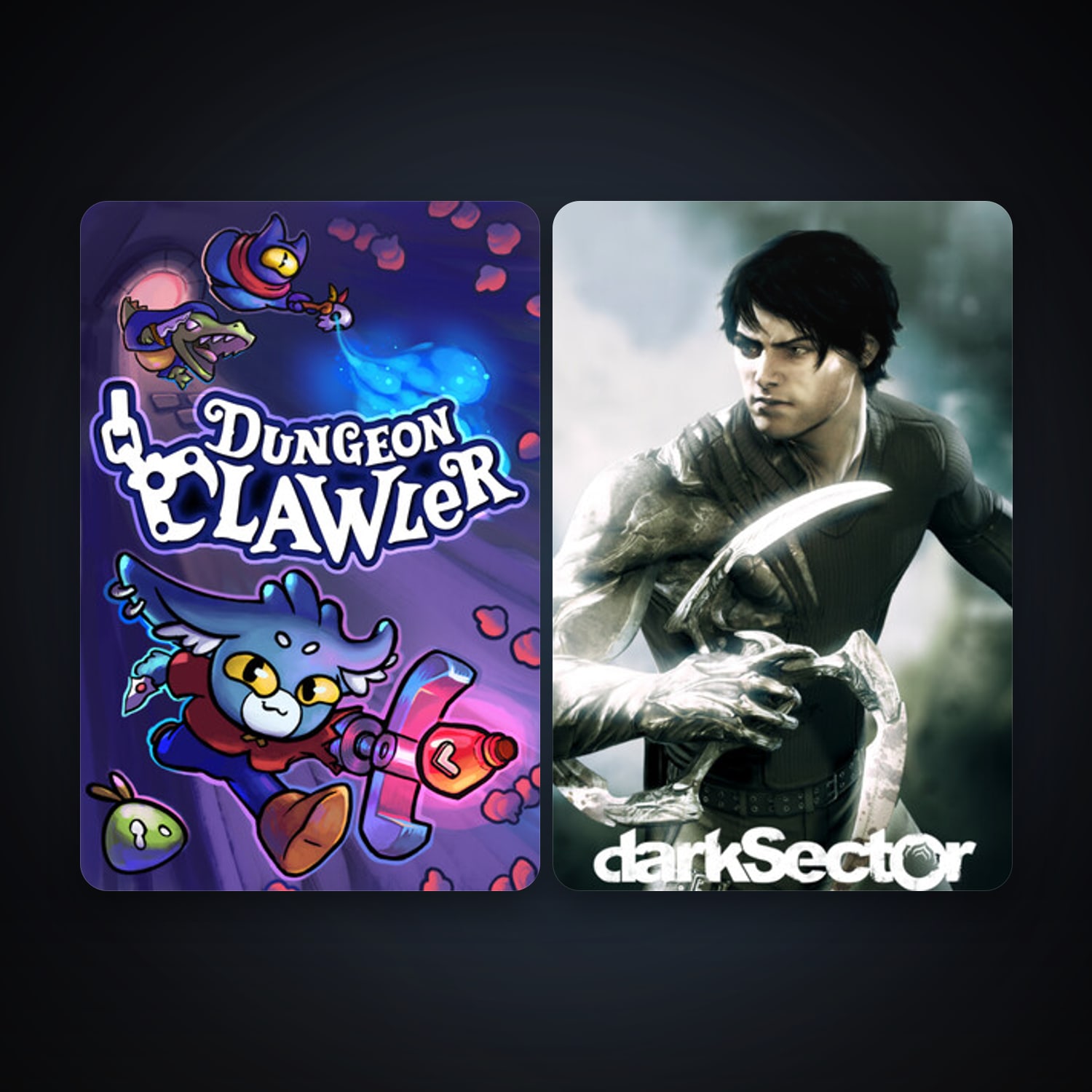 Dark Sector + Dungeon Clawler, 2 games, clean — HabibiAccounts
