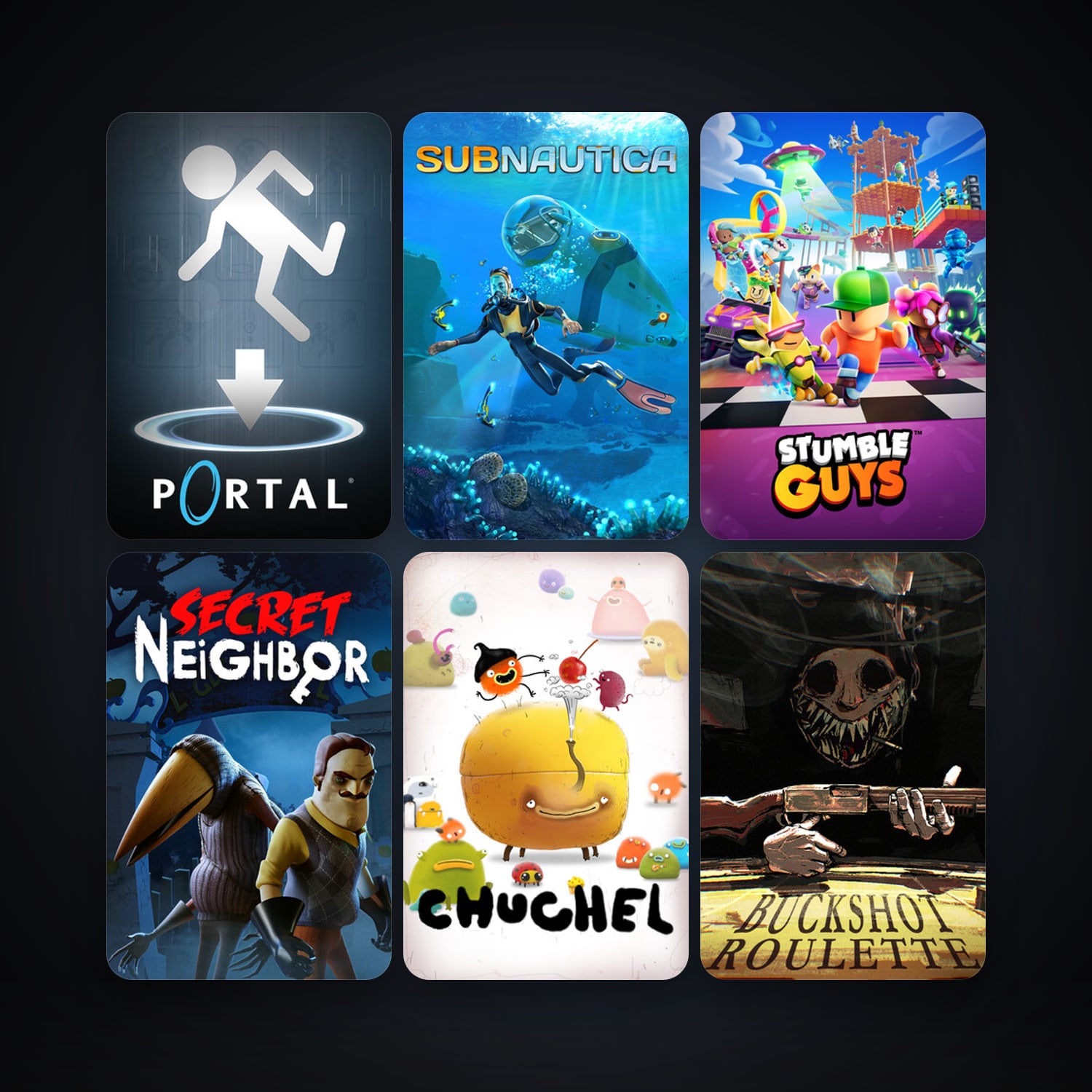 Portal + Subnautica, 21 games, clean — HabibiAccounts