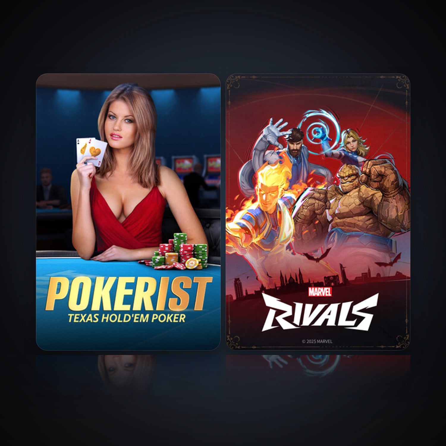 Texas Hold'em Poker: Pokerist & Marvel Rivals | Clean — HabibiAccounts
