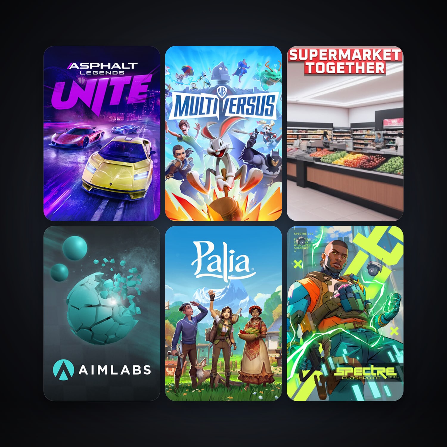 Asphalt Legends Unite & MultiVersus | Clean — HabibiAccounts