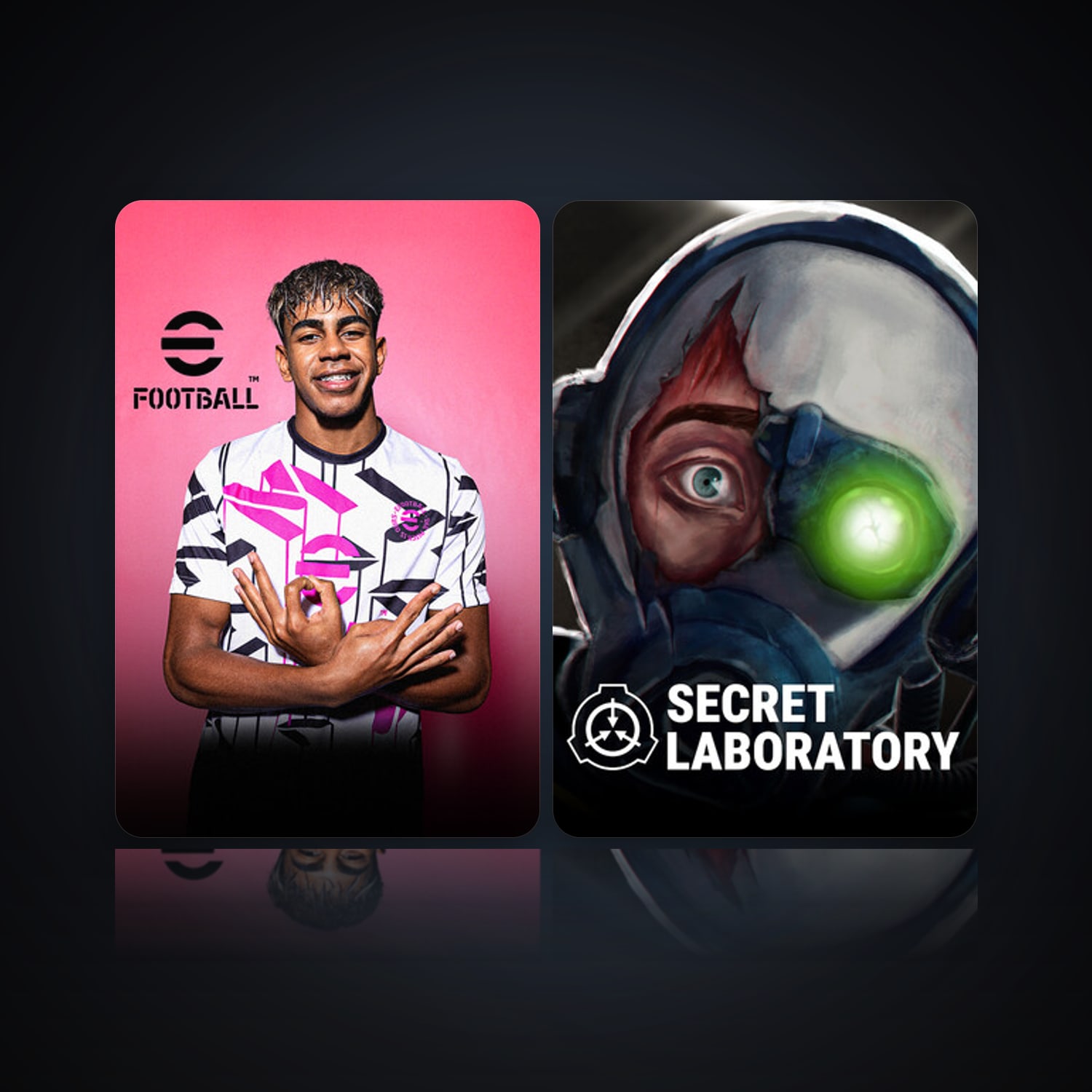 eFootball 2024 & SCP: Secret Laboratory — HabibiAccounts