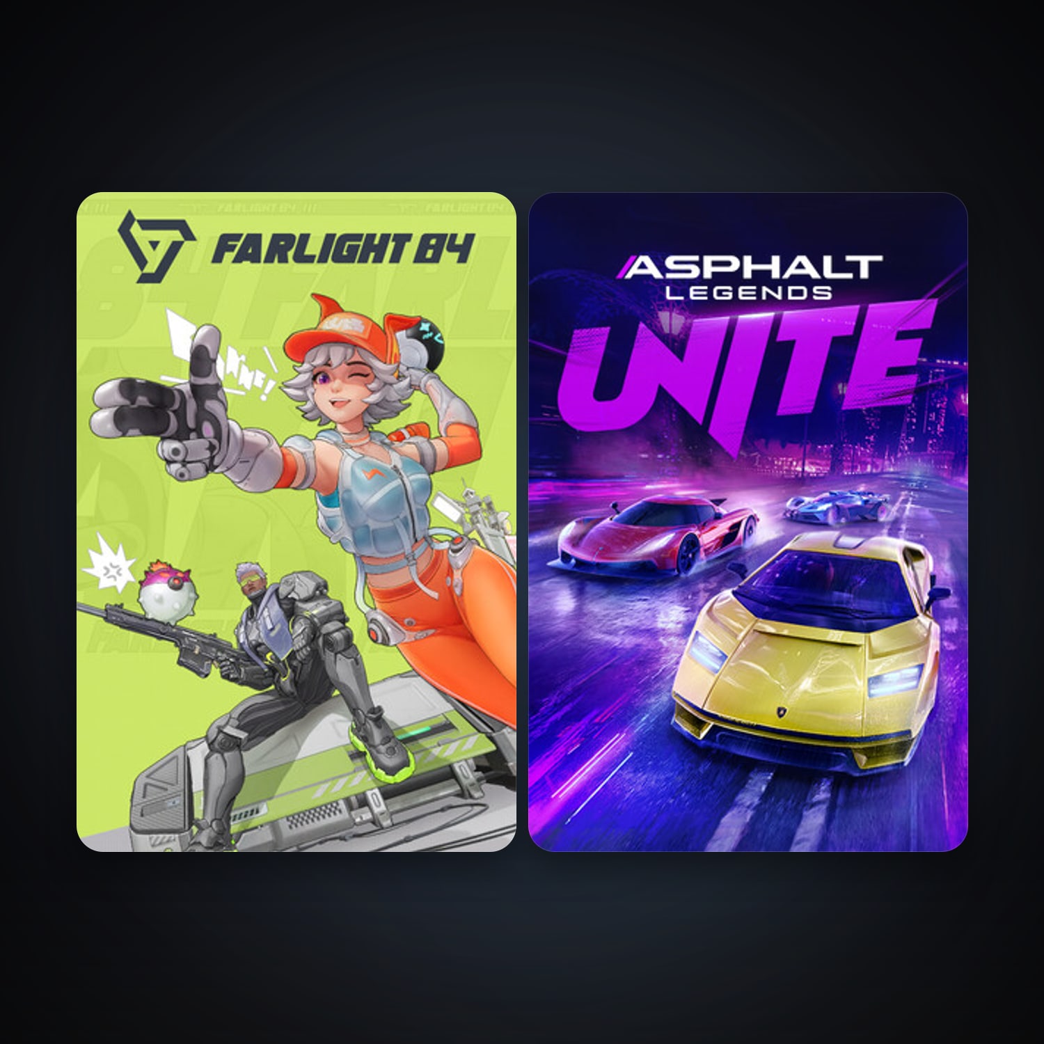 Farlight 84 & Asphalt Legends Unite — HabibiAccounts
