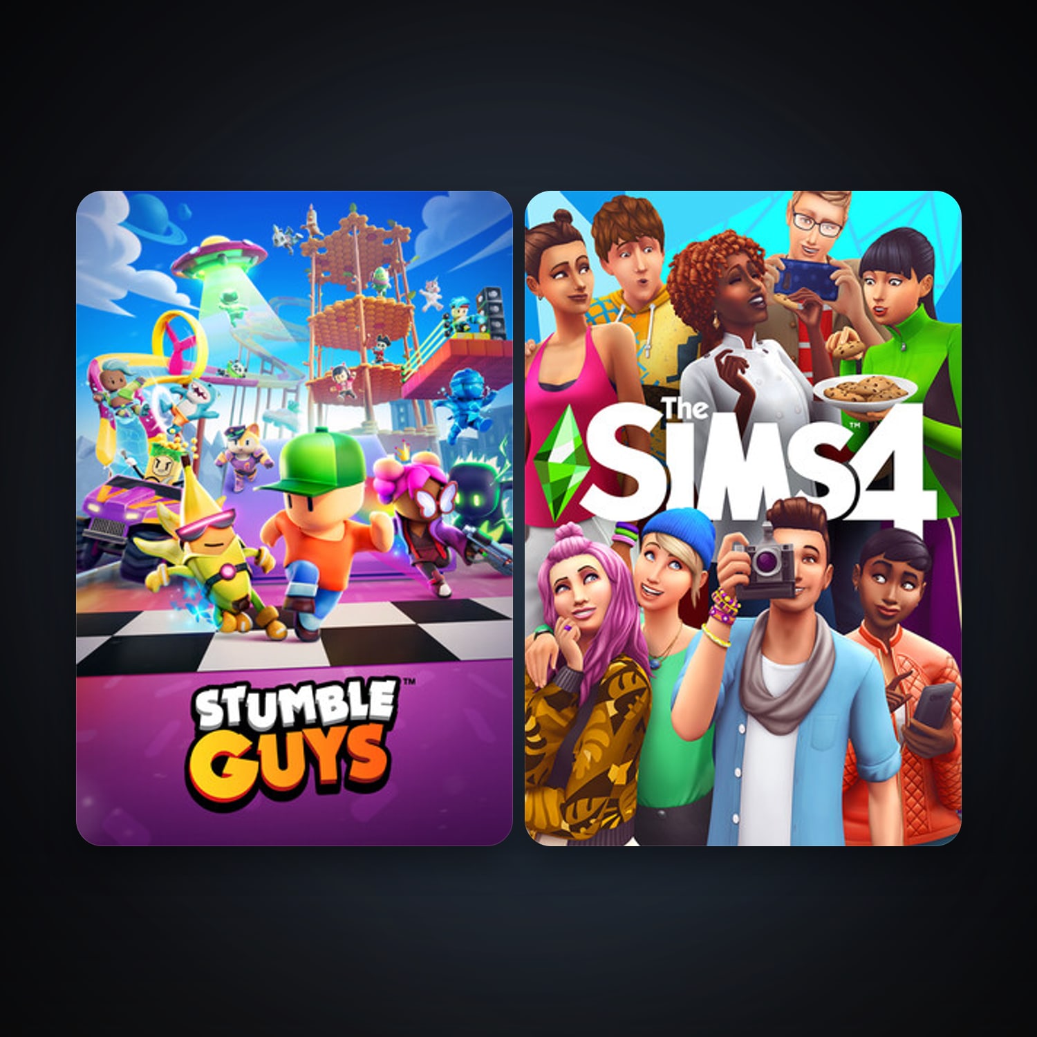 The Sims 4 + Stumble Guys, 4 games, clean — HabibiAccounts