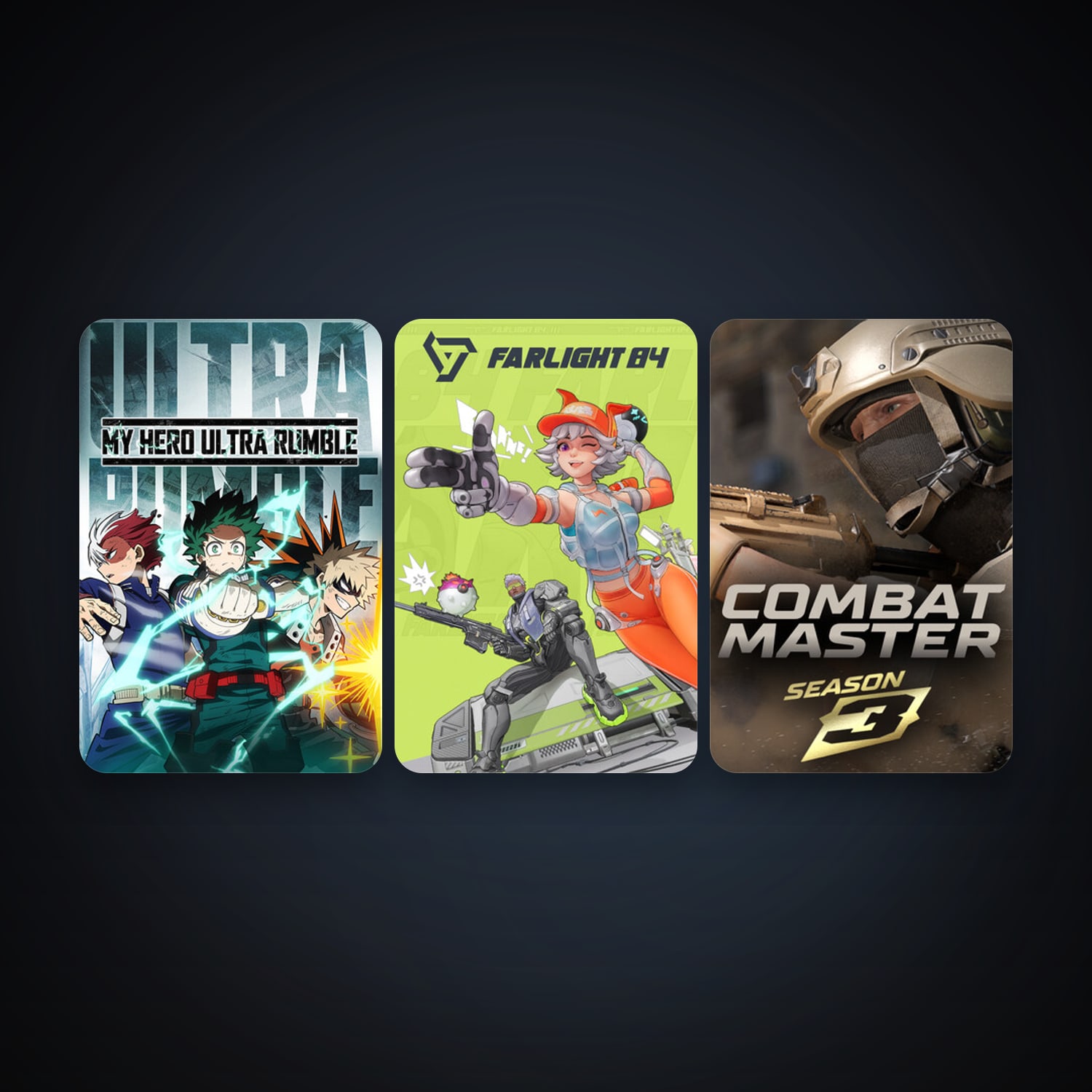 MY HERO ULTRA RUMBLE & Farlight 84 — HabibiAccounts