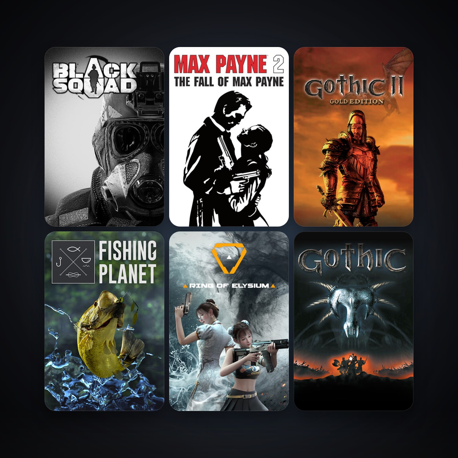 Max Payne 2: The Fall of Max Payne + Gothic II: Gold Edition, 13 games, clean — HabibiAccounts