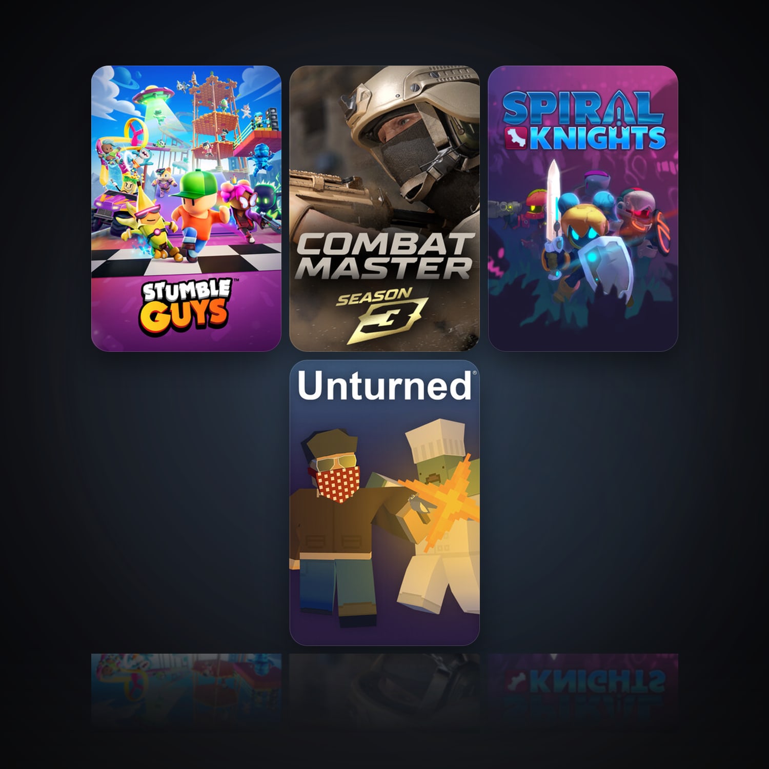 Stumble Guys & Combat Master: Season 1 | 12 Games | Clean — HabibiAccounts