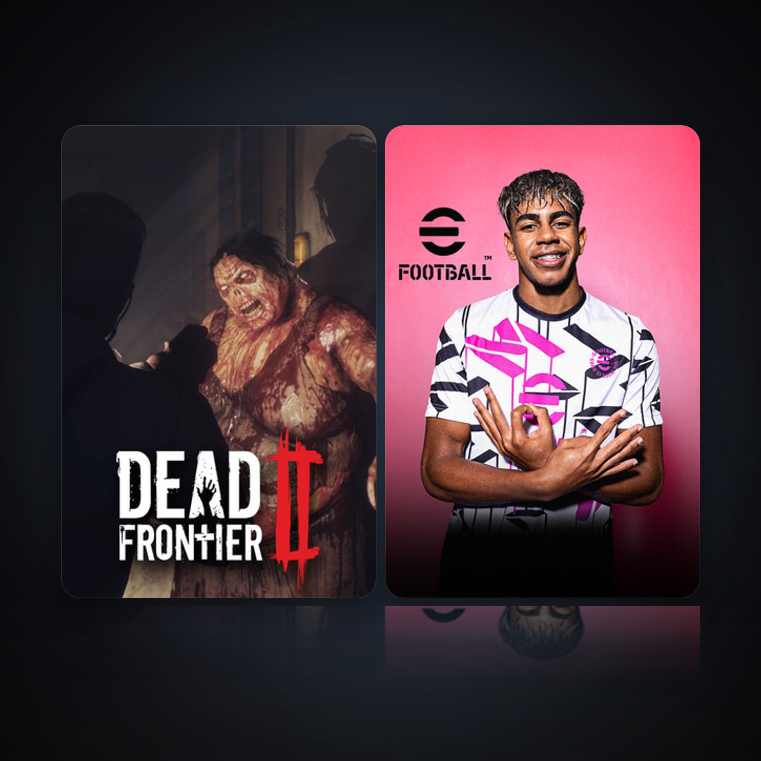 هالحساب ستيم فلين، Dead Frontier 2 وeFootball 2024، 4 لعبة، صامد واضح — HabibiAccounts