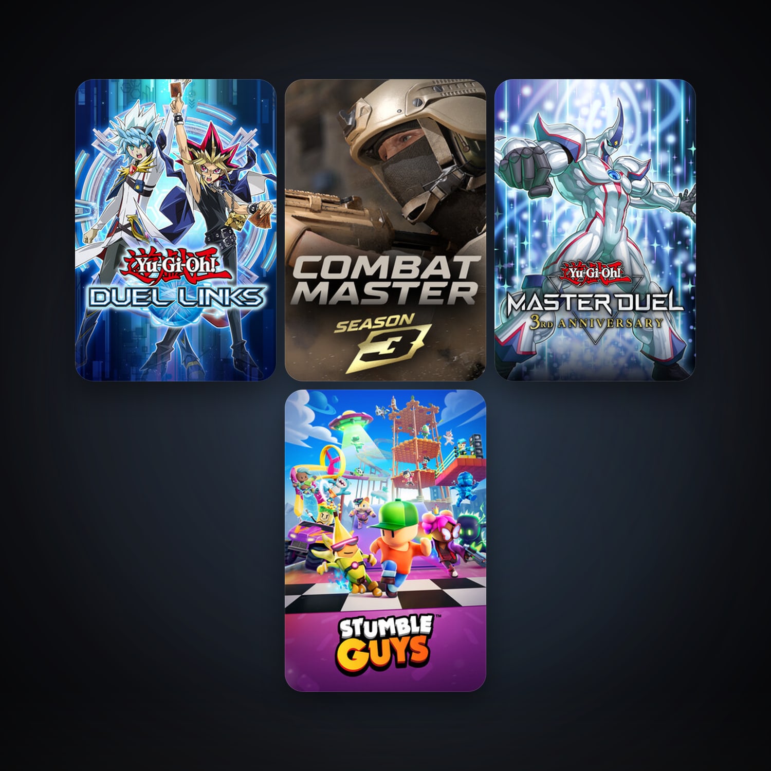 Yu-Gi-Oh! Duel Links + Yu-Gi-Oh! Master Duel, 9 games, clean — HabibiAccounts