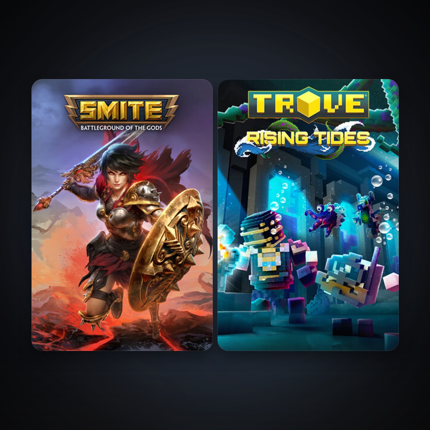 Trove + SMITE, 5 games, clean — HabibiAccounts