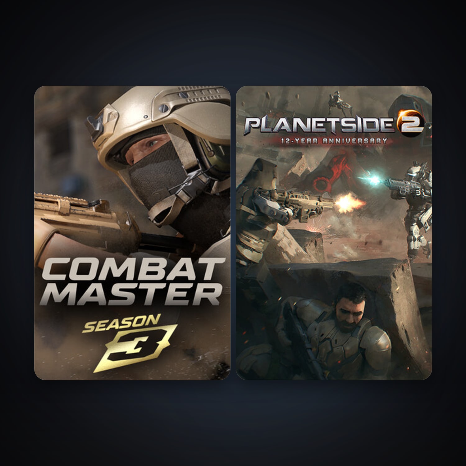 PlanetSide 2 + Combat Master: Season 1, 5 games, clean — HabibiAccounts