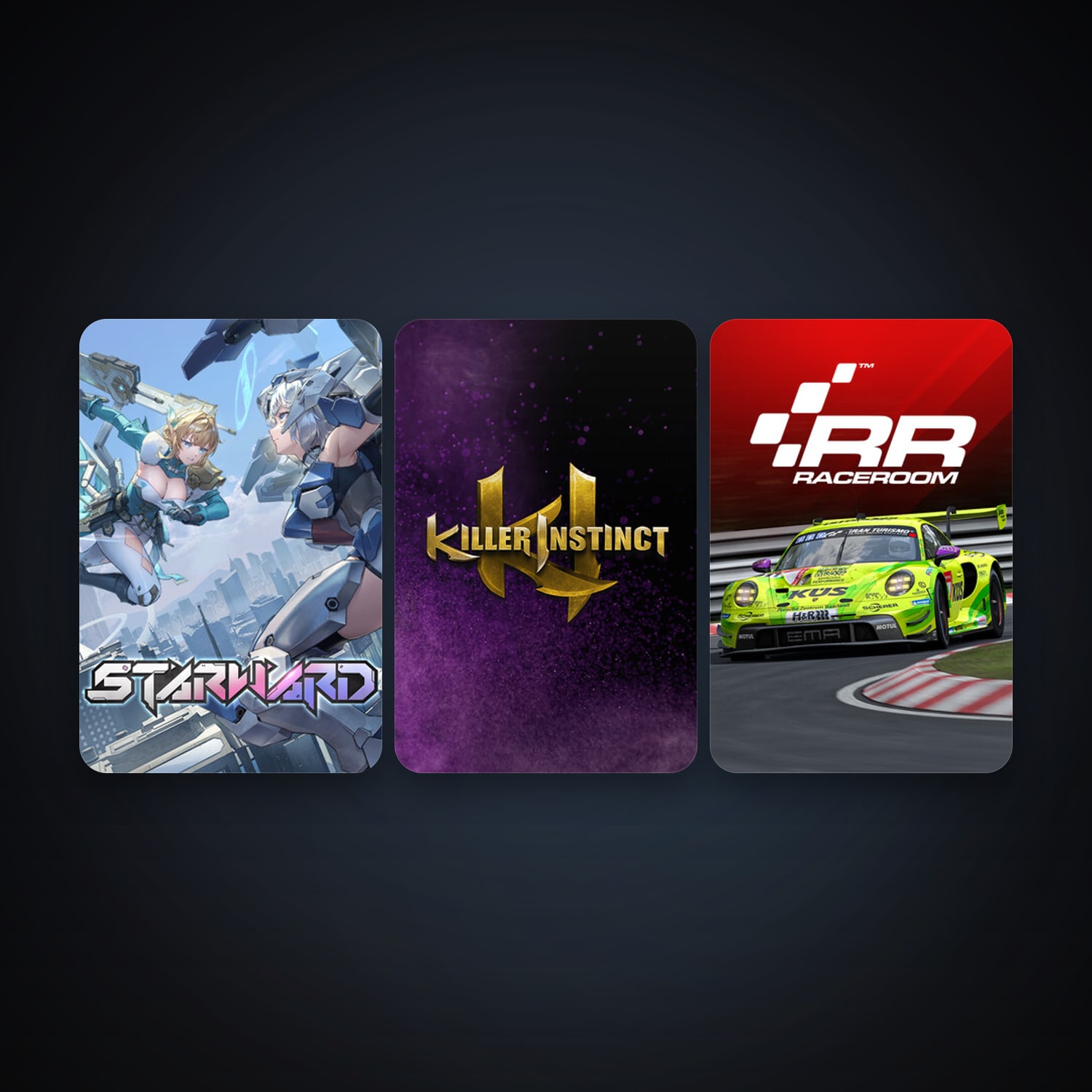 RaceRoom Racing Experience + Killer Instinct, 5 games, clean — HabibiAccounts