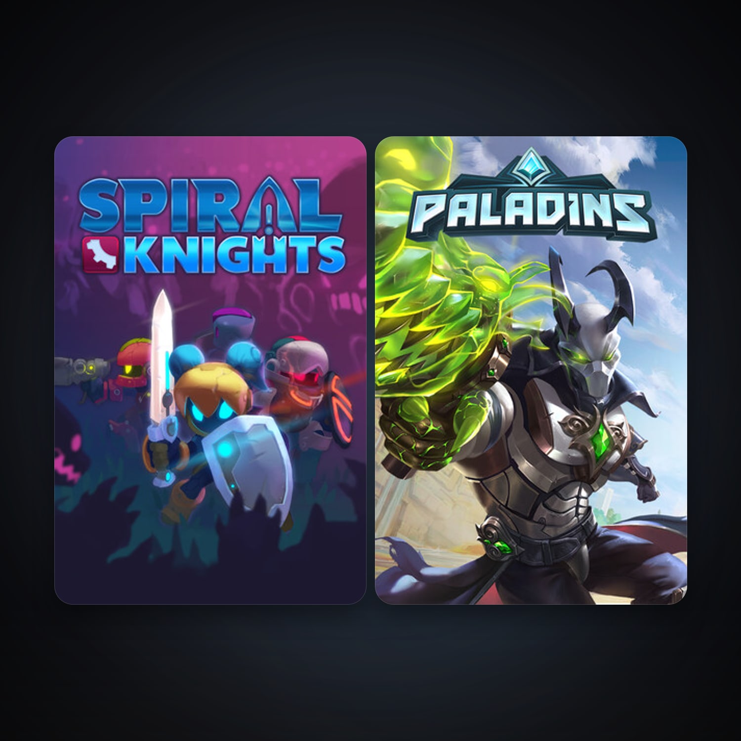Spiral Knights + Paladins, 3 games, clean — HabibiAccounts