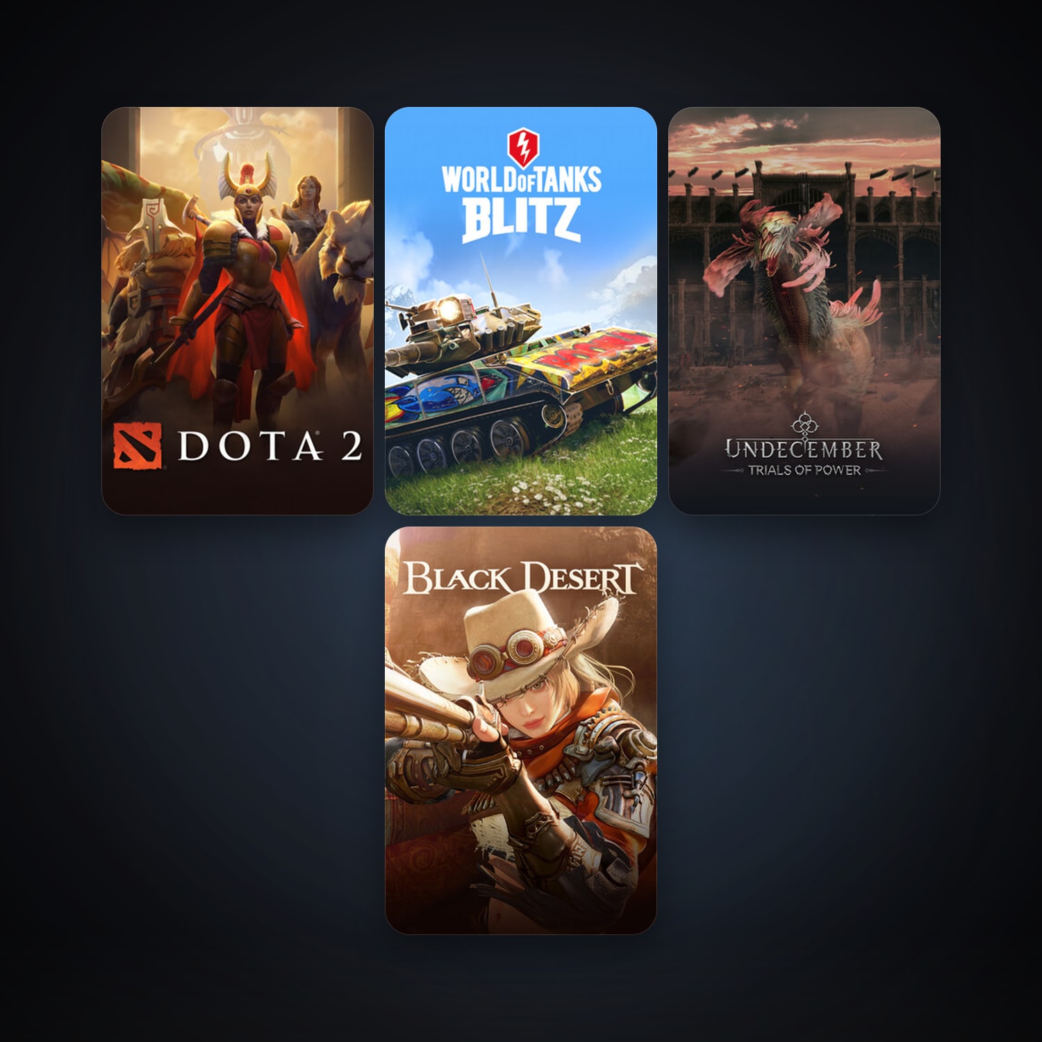 Dota 2 + World of Tanks Blitz, 9 games, clean — HabibiAccounts