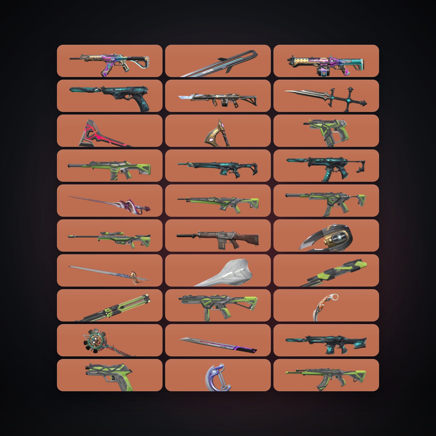 NA Silver 1 locker — 14 knives, 218 skins, lvl 261 — HabibiAccounts