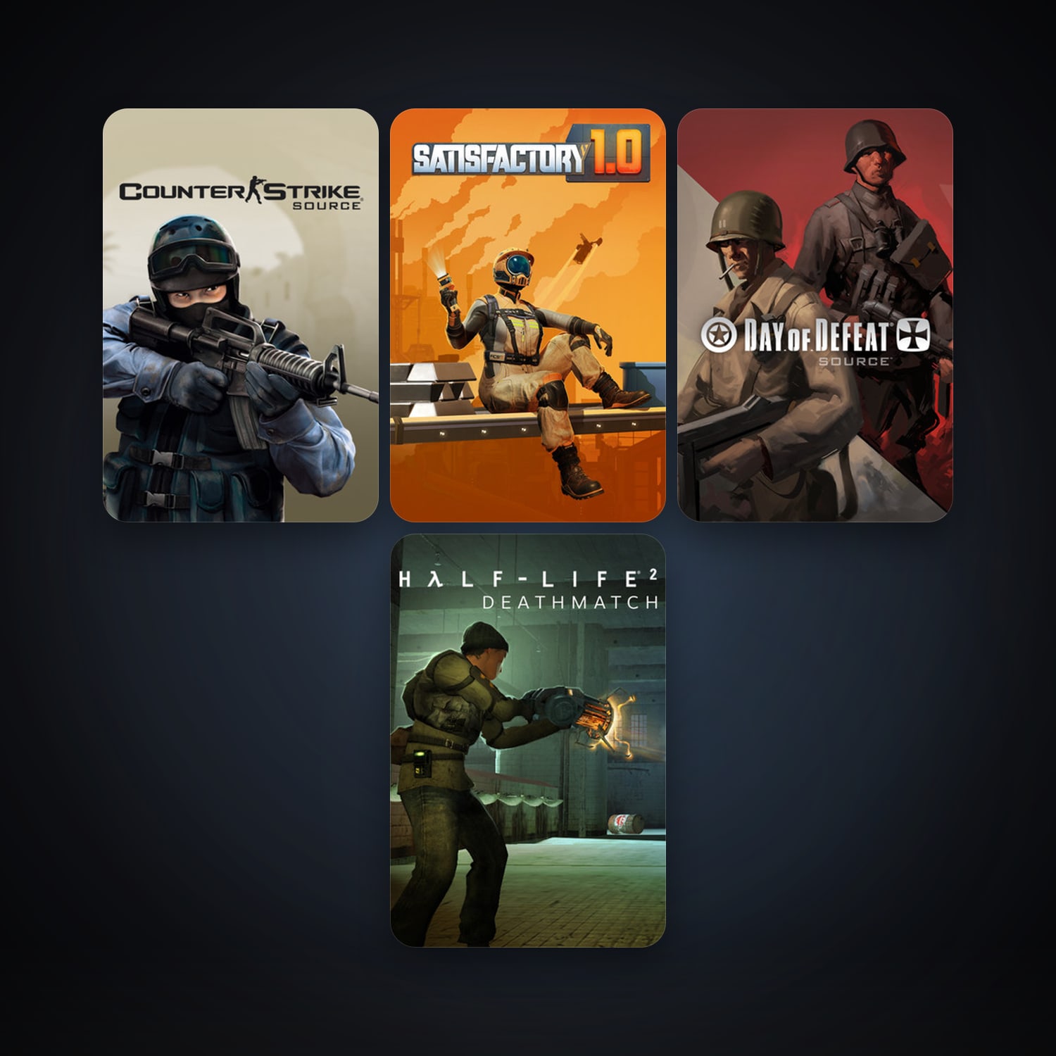 Counter-Strike: Source + Day of Defeat: Source, 7 games, clean — HabibiAccounts