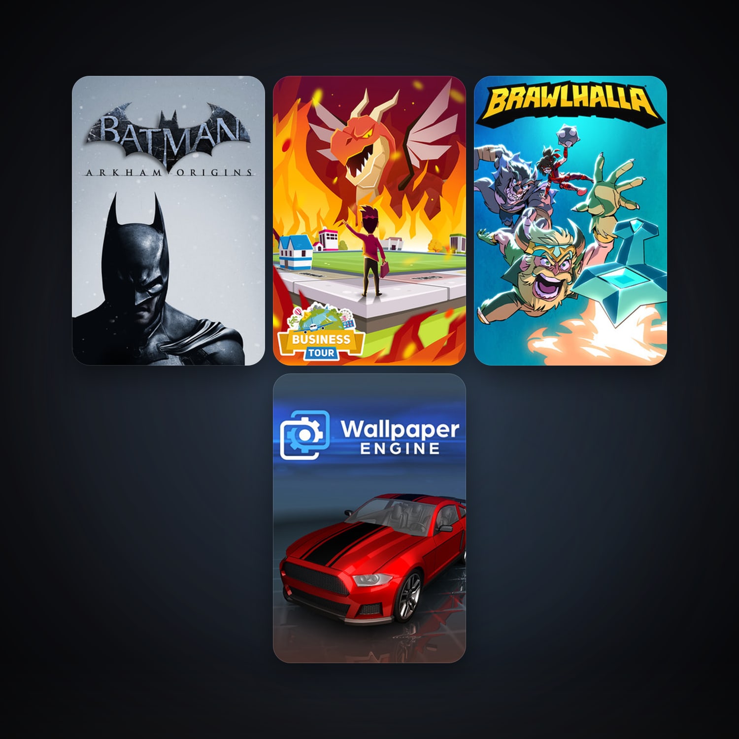 Batman: Arkham Origins + Brawlhalla, 7 games, clean — HabibiAccounts