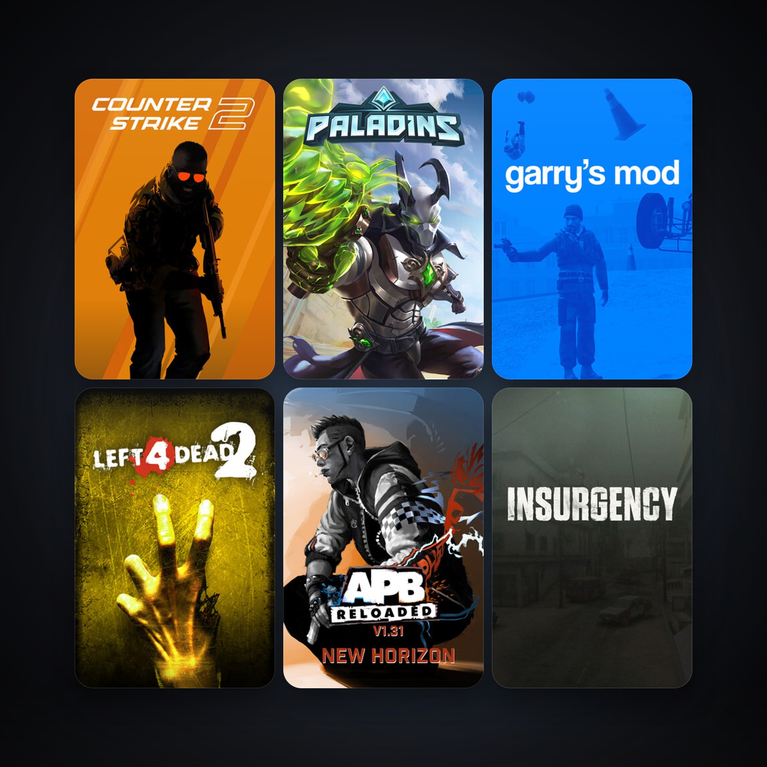 Left 4 Dead 2 + Portal 2, 72 games, Steam 10, clean — HabibiAccounts