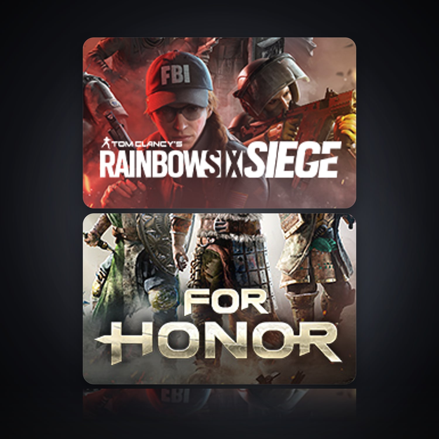 Tom Clancy's Rainbow Six Siege (Steam) & For Honor | 2 Games — HabibiAccounts