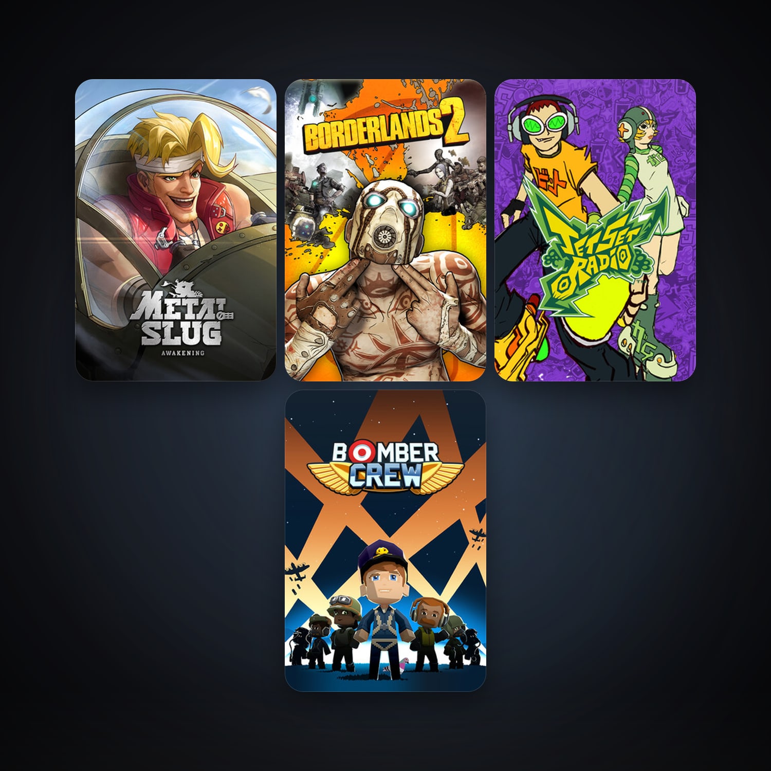 Borderlands 2 + Jet Set Radio, 7 games, clean — HabibiAccounts