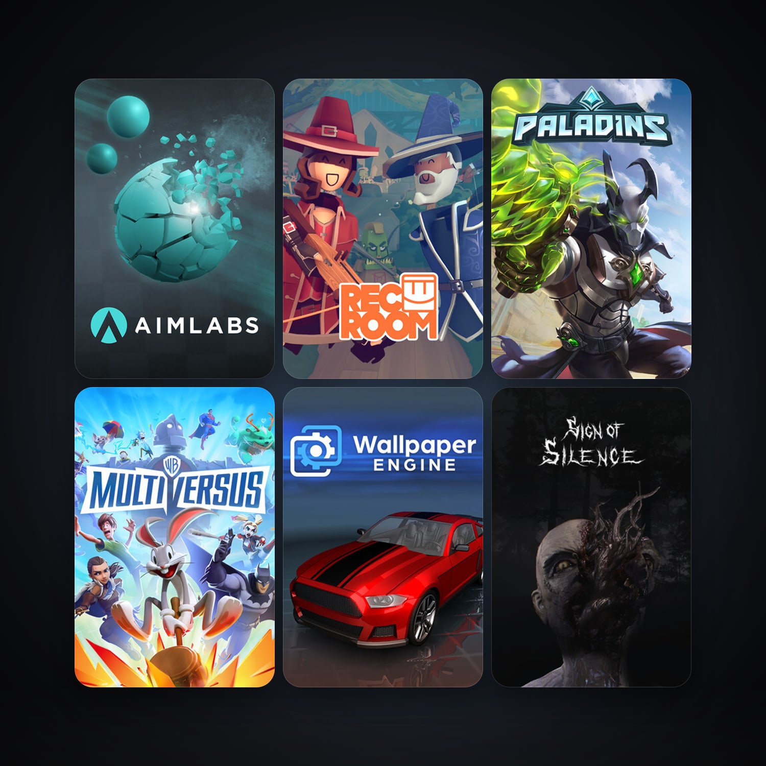 Wallpaper Engine + Paladins, 9 games, clean — HabibiAccounts