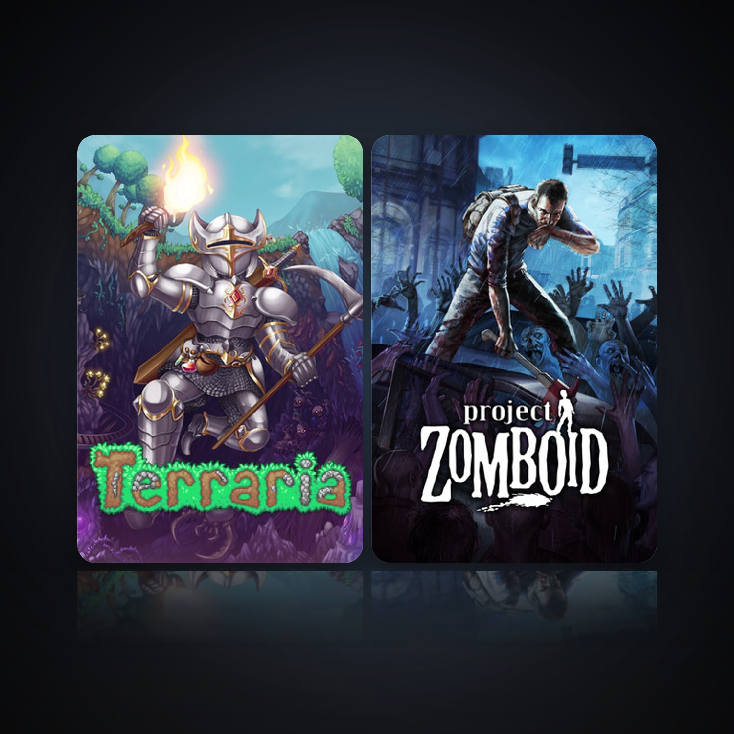 Terraria & Project Zomboid — HabibiAccounts