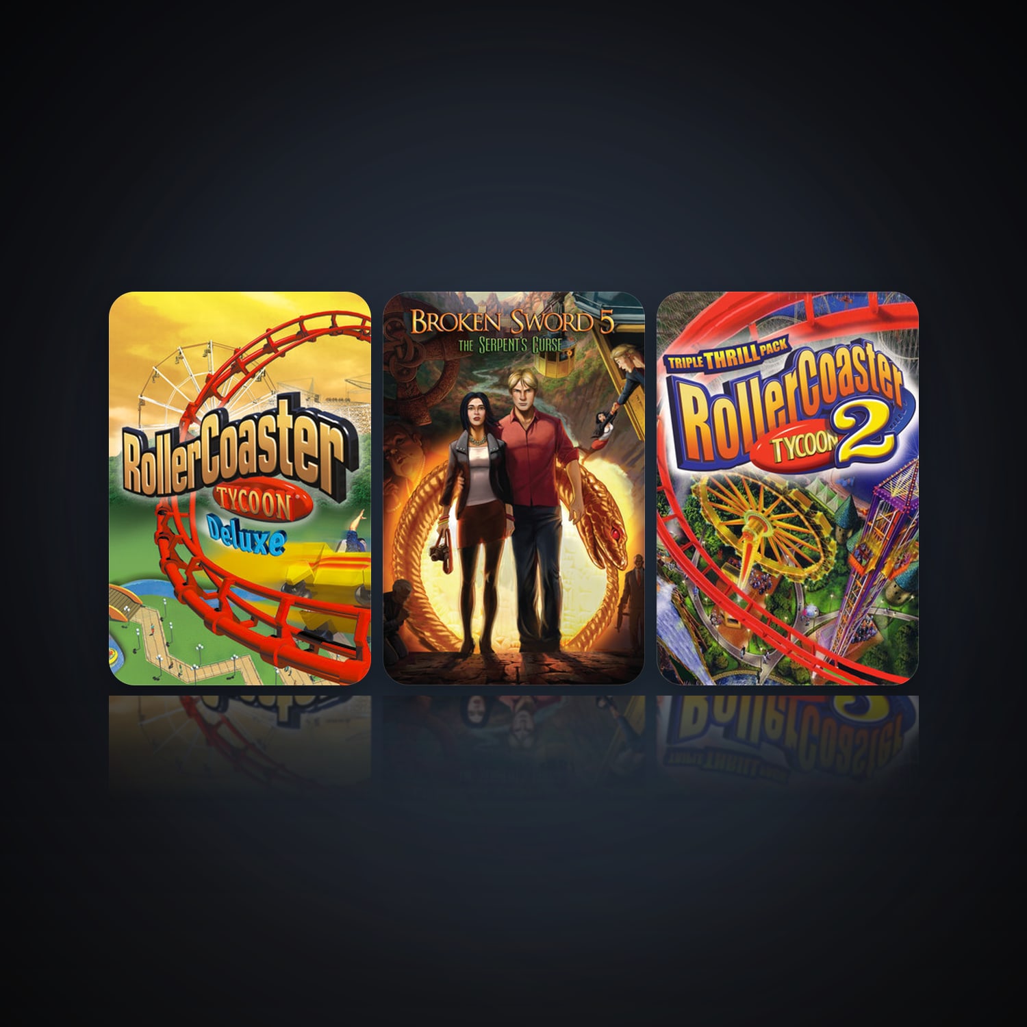 RollerCoaster Tycoon: Deluxe & Broken Sword 5 - the Serpent's Curse | Clean — HabibiAccounts