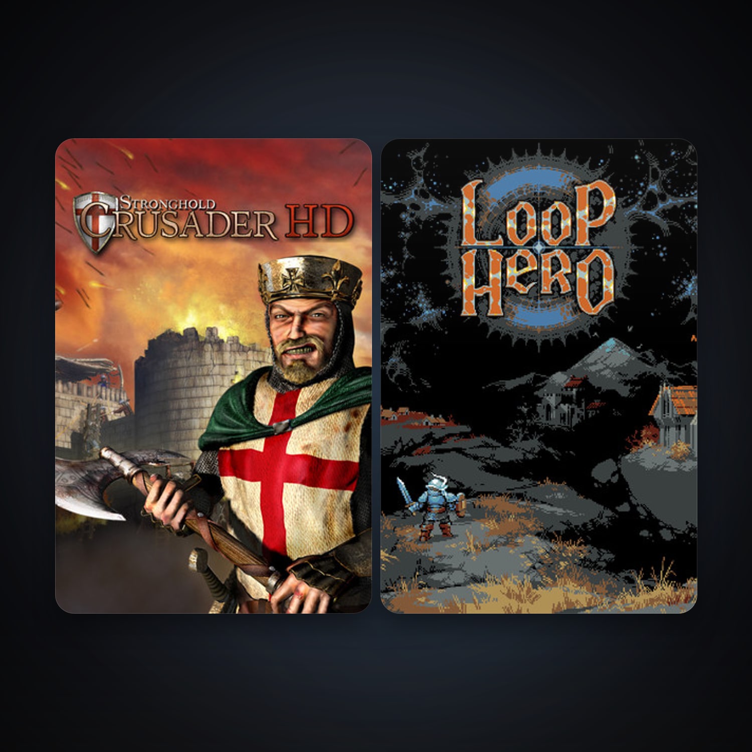 Stronghold Crusader HD + Loop Hero, 3 games, clean — HabibiAccounts